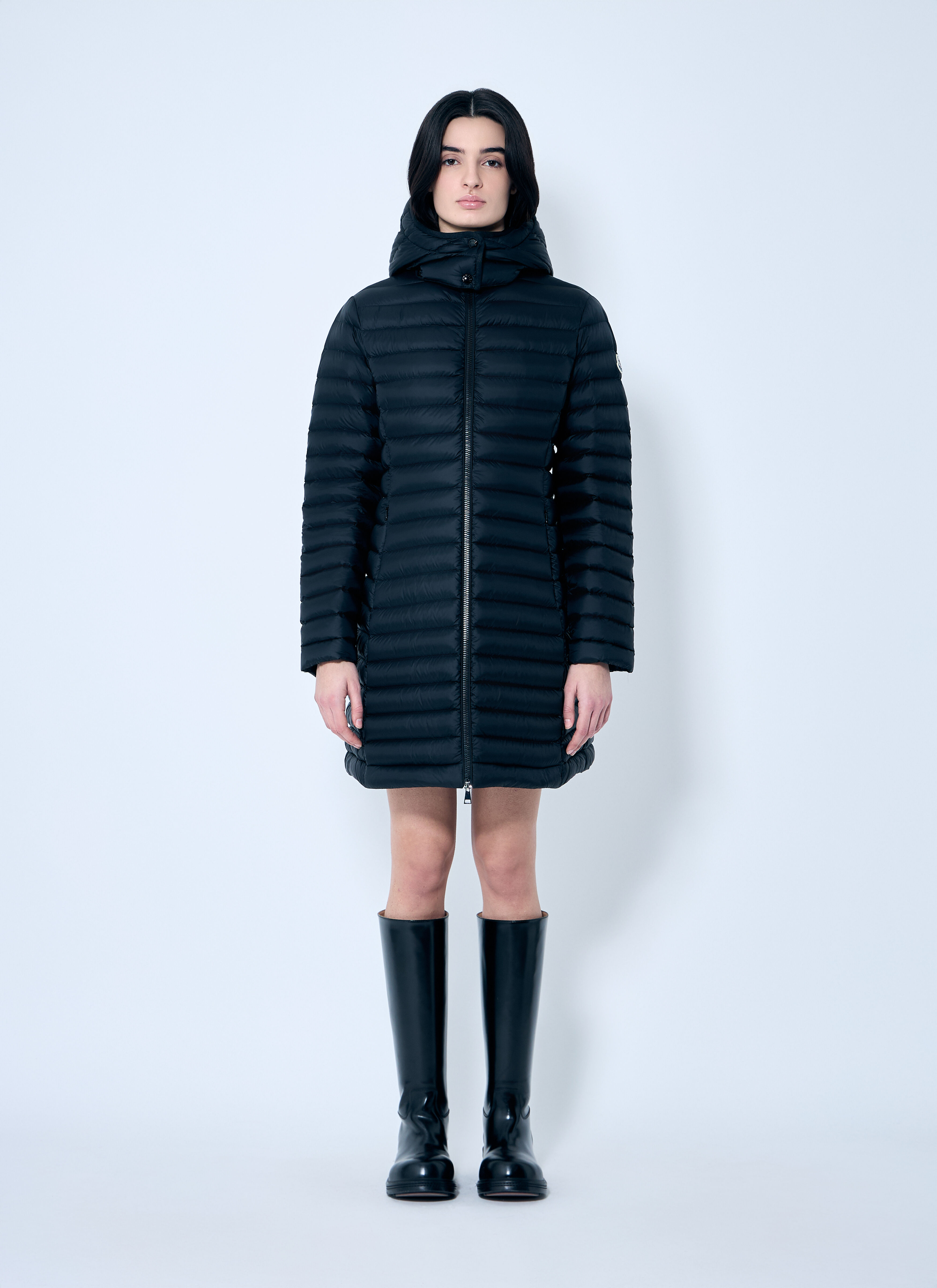 Moncler Women Igelong Hooded Down Jacket In Black | ModeSens