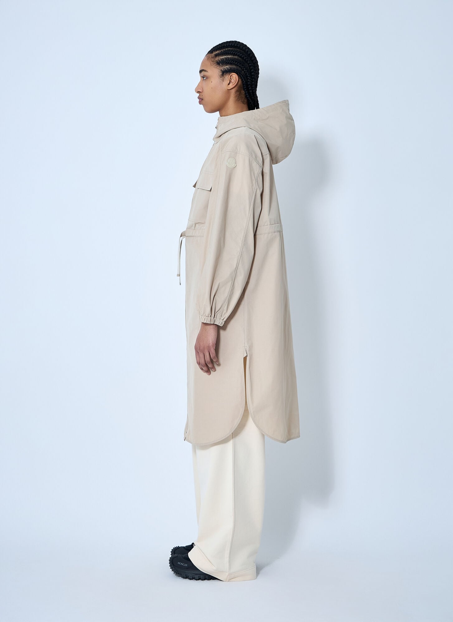  Moncler Moncler Peronne Long Parka Jacket - Frau Mäntel Beige 2 