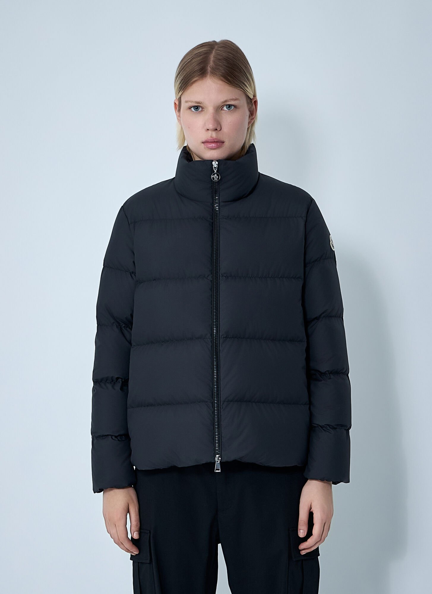 Moncler Women Blue Mauzun Short Down Jacket
