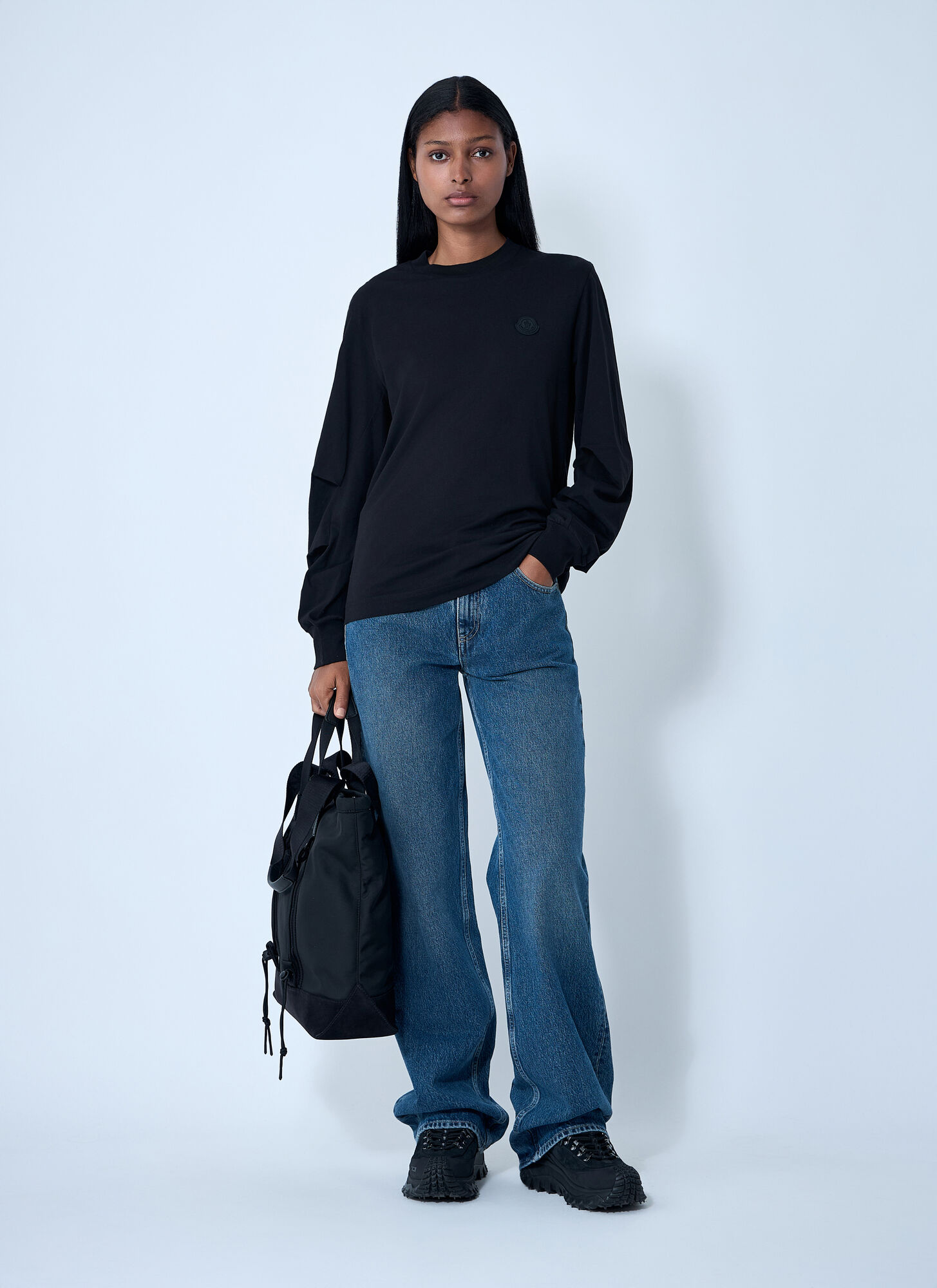 Moncler Moncler Cotton Sweatshirt - Frau Sweatshirts Black Xs 