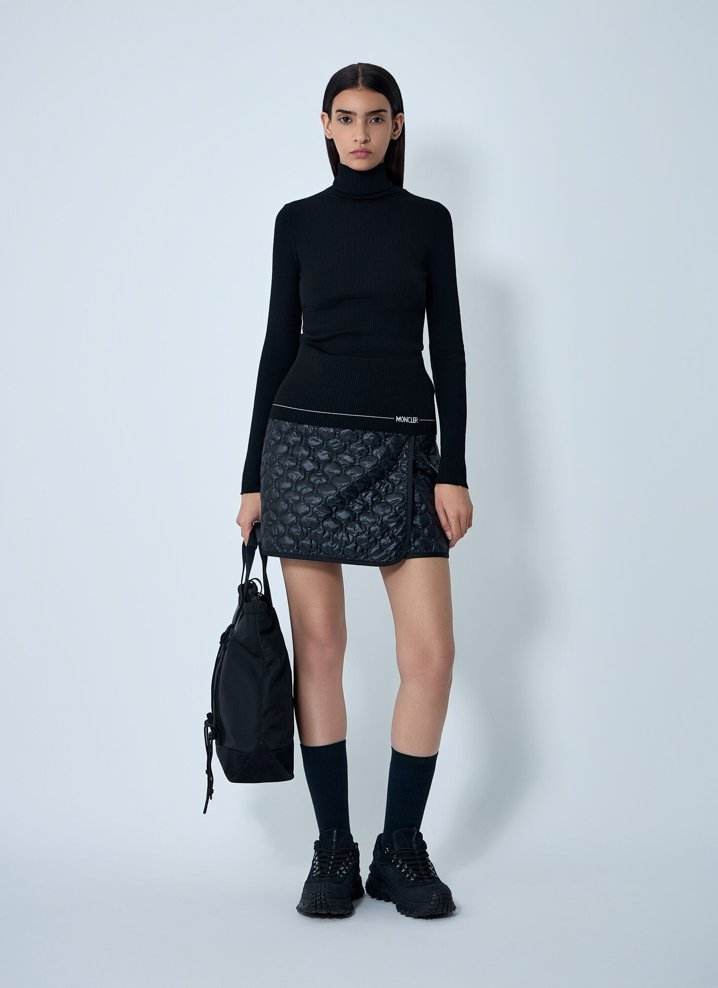  Moncler Moncler Wool Sweater - Frau Strick Black L 