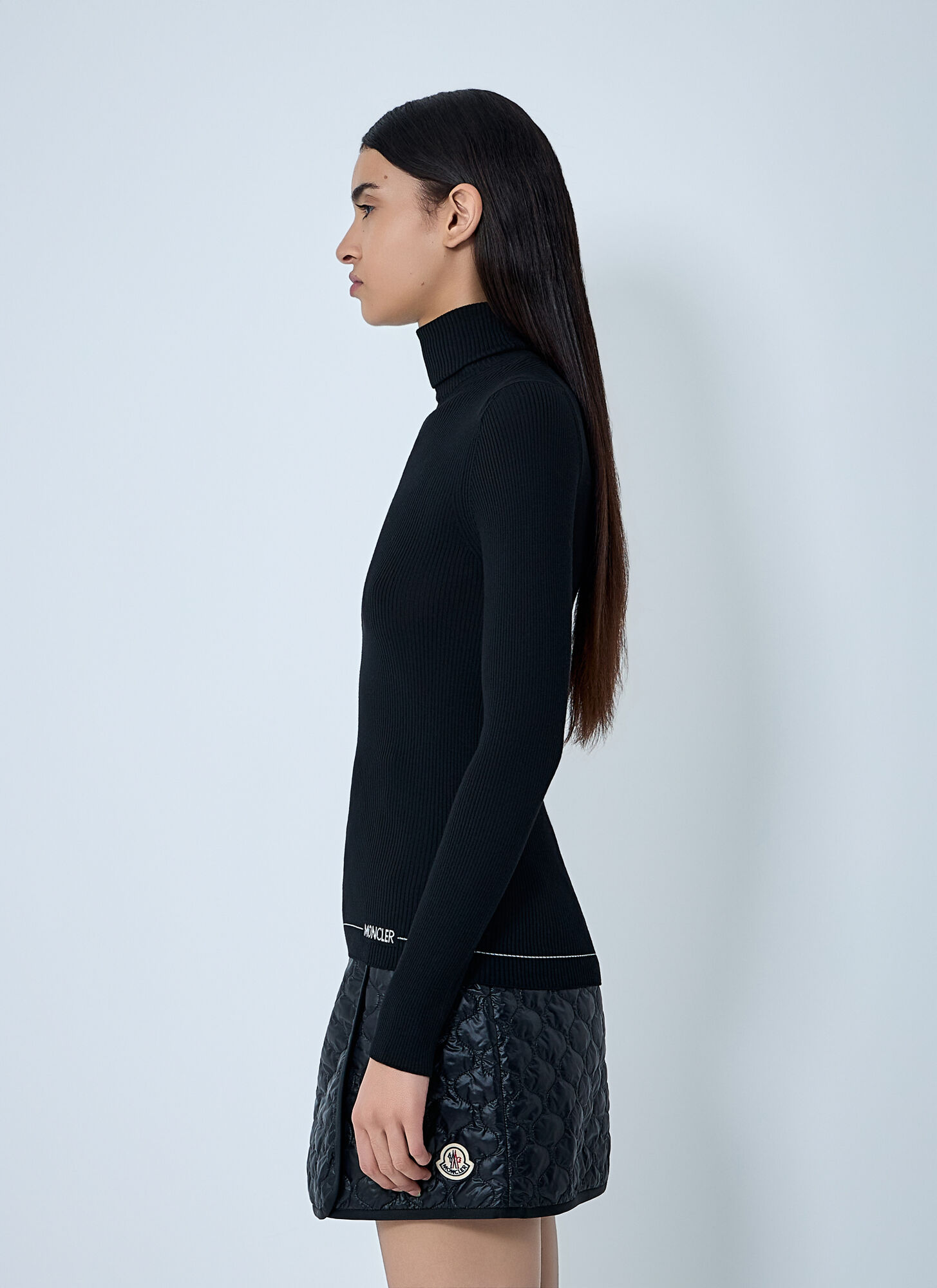  Moncler Moncler Wool Sweater - Frau Strick Black L 
