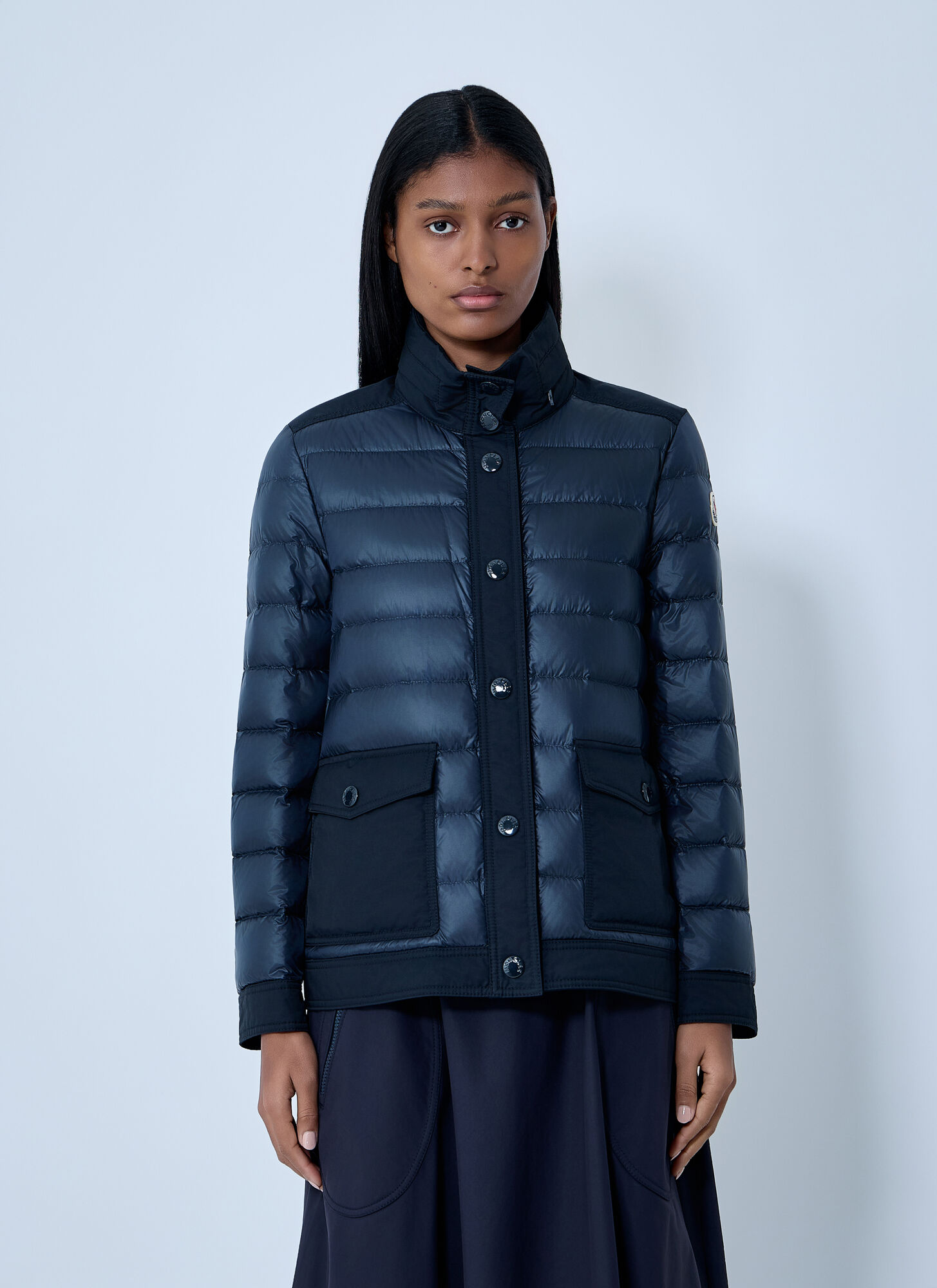 Moncler Women's Navy Origan Jacket - Woman Jackets 3