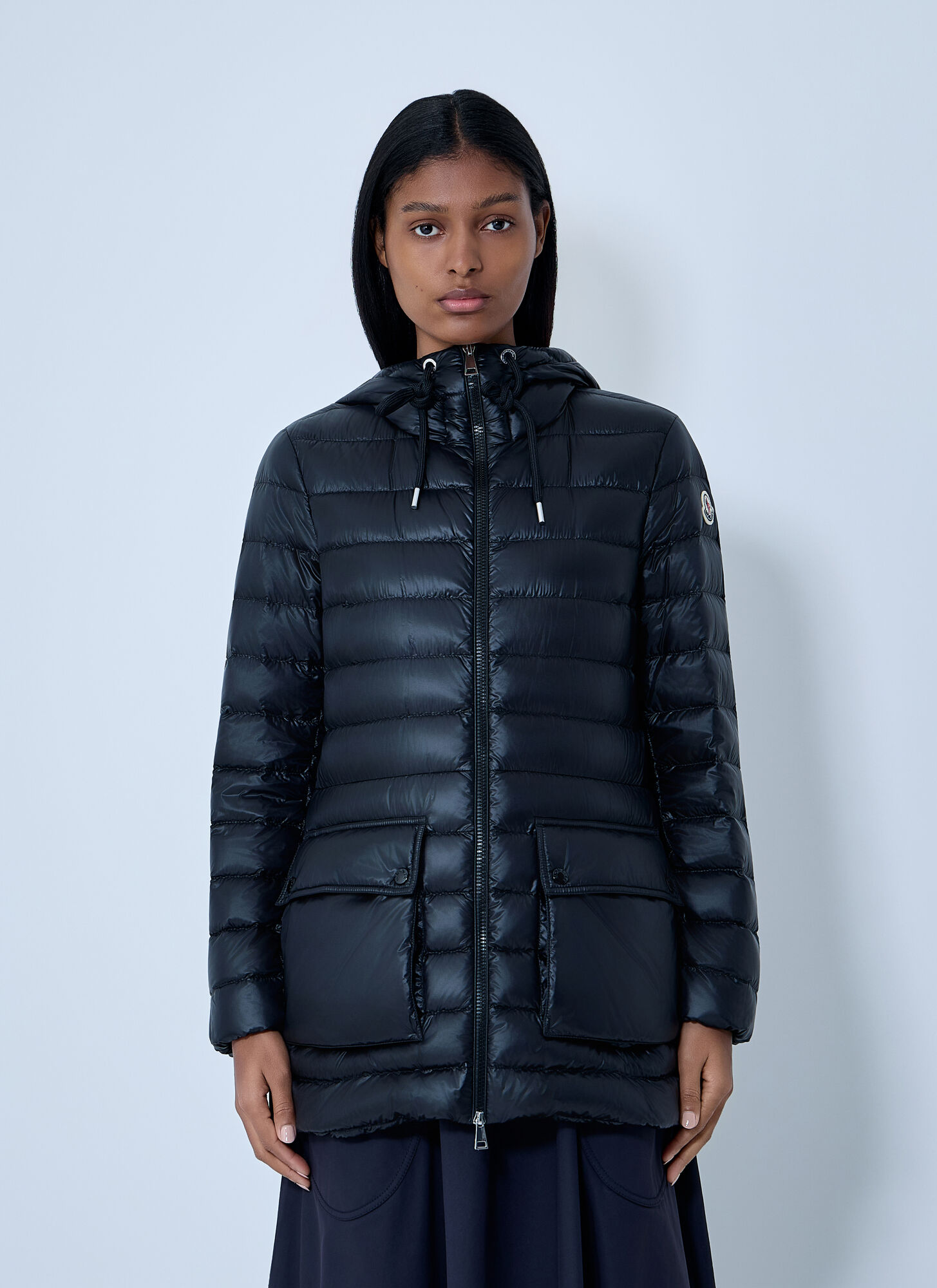 Moncler Women's Black Jasmin Short Parka Jacket - Woman Jackets 0