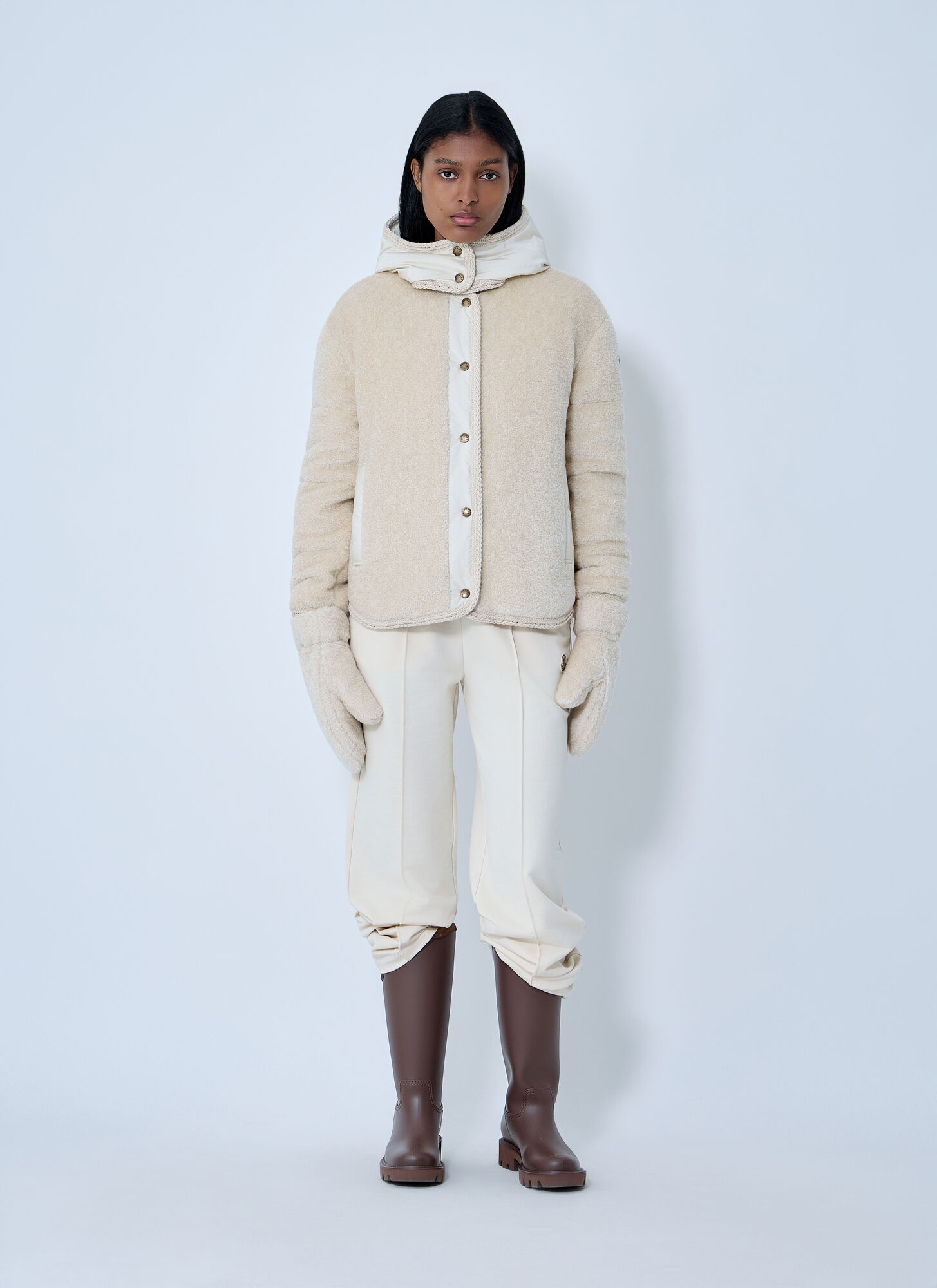  Moncler Moncler Ciboulette Short Down Jacket - Frau Jacken White 0 