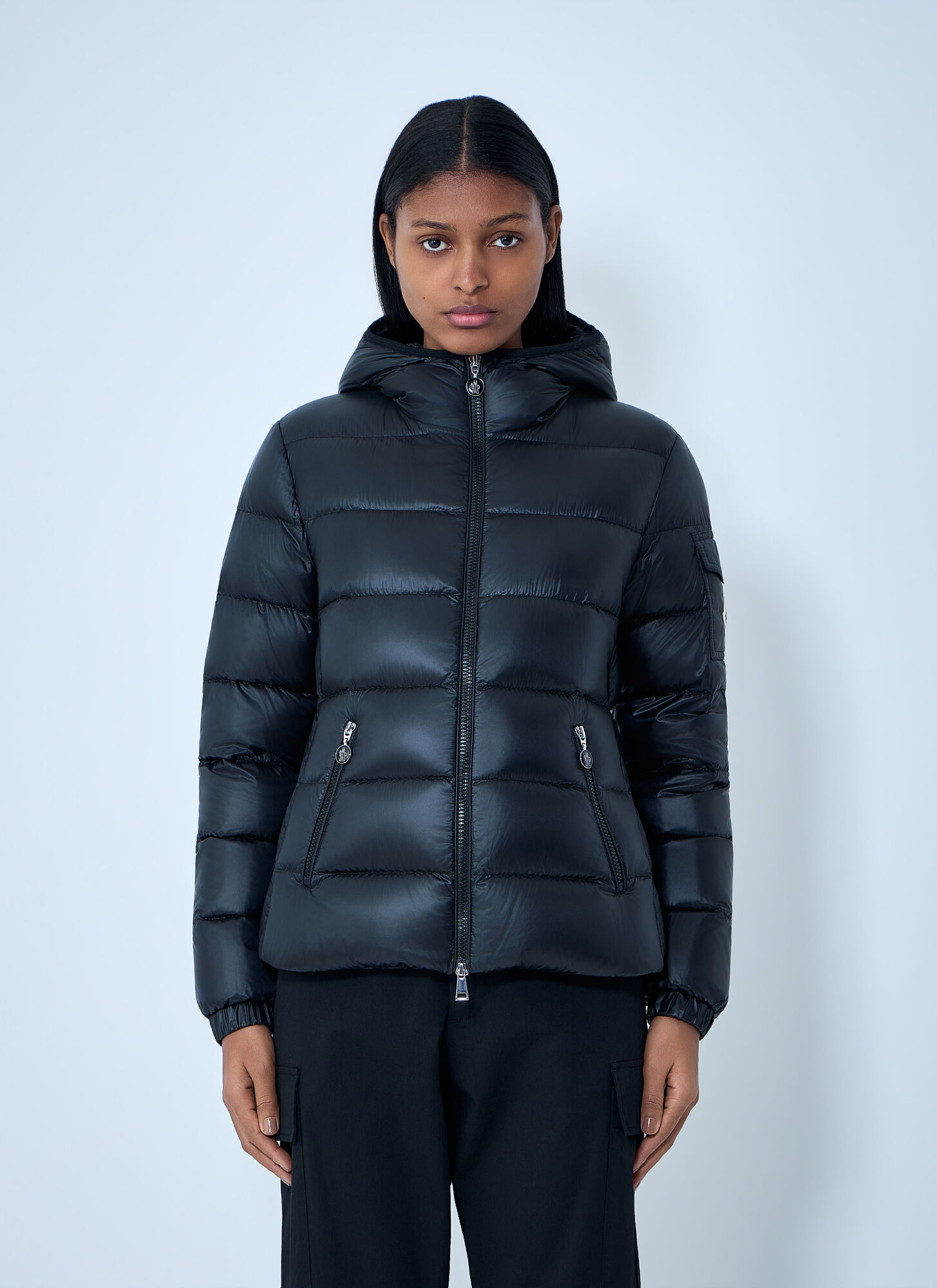 Moncler Women's Black Glesse Jacket - Woman Jackets 00