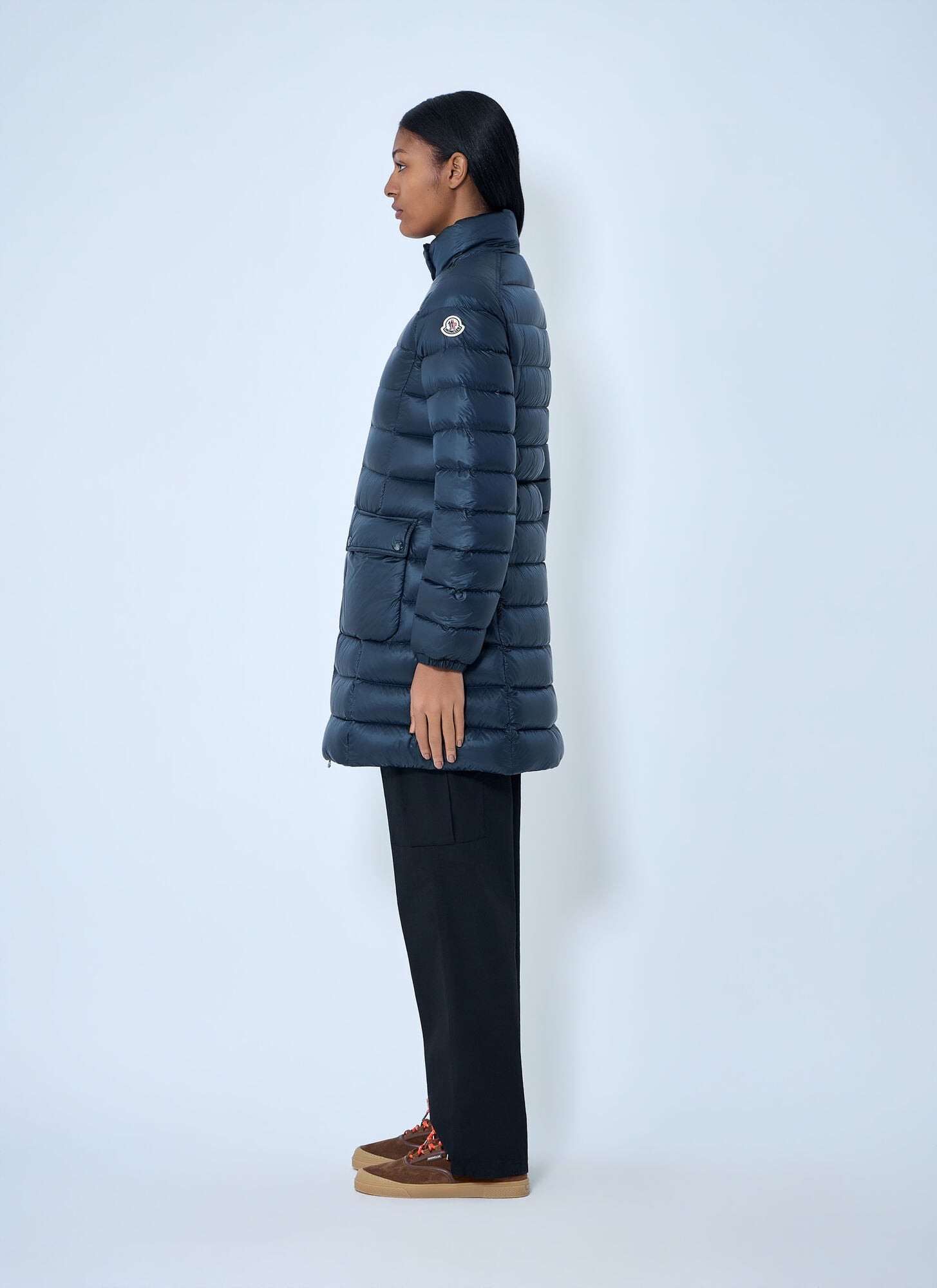  Moncler Moncler Genet Long Coat - Frau Mäntel Navy 4 