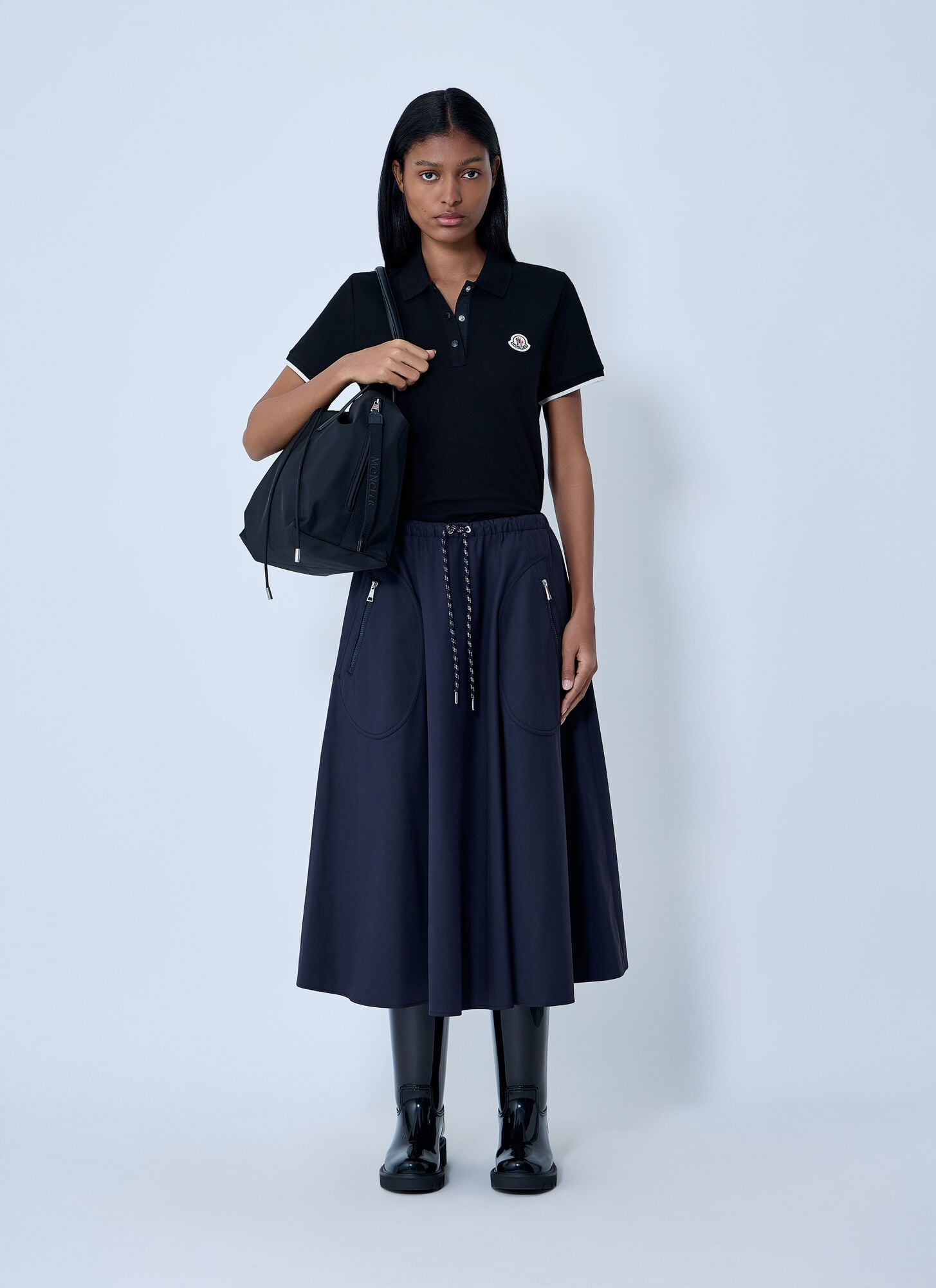  Moncler Moncler Drawstring Skirt - Frau Röcke Navy It - 40 