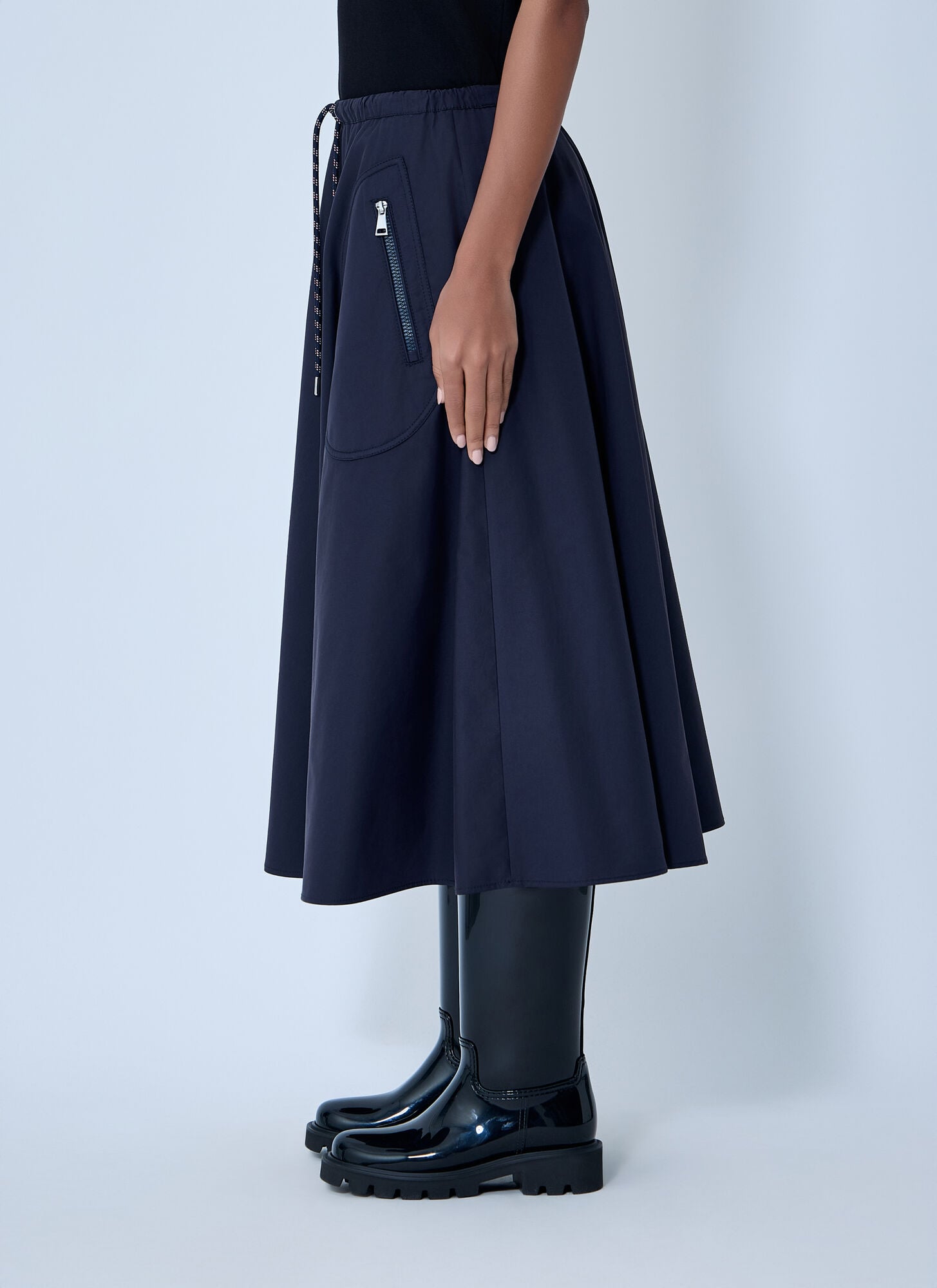  Moncler Moncler Drawstring Skirt - Frau Röcke Navy It - 40 