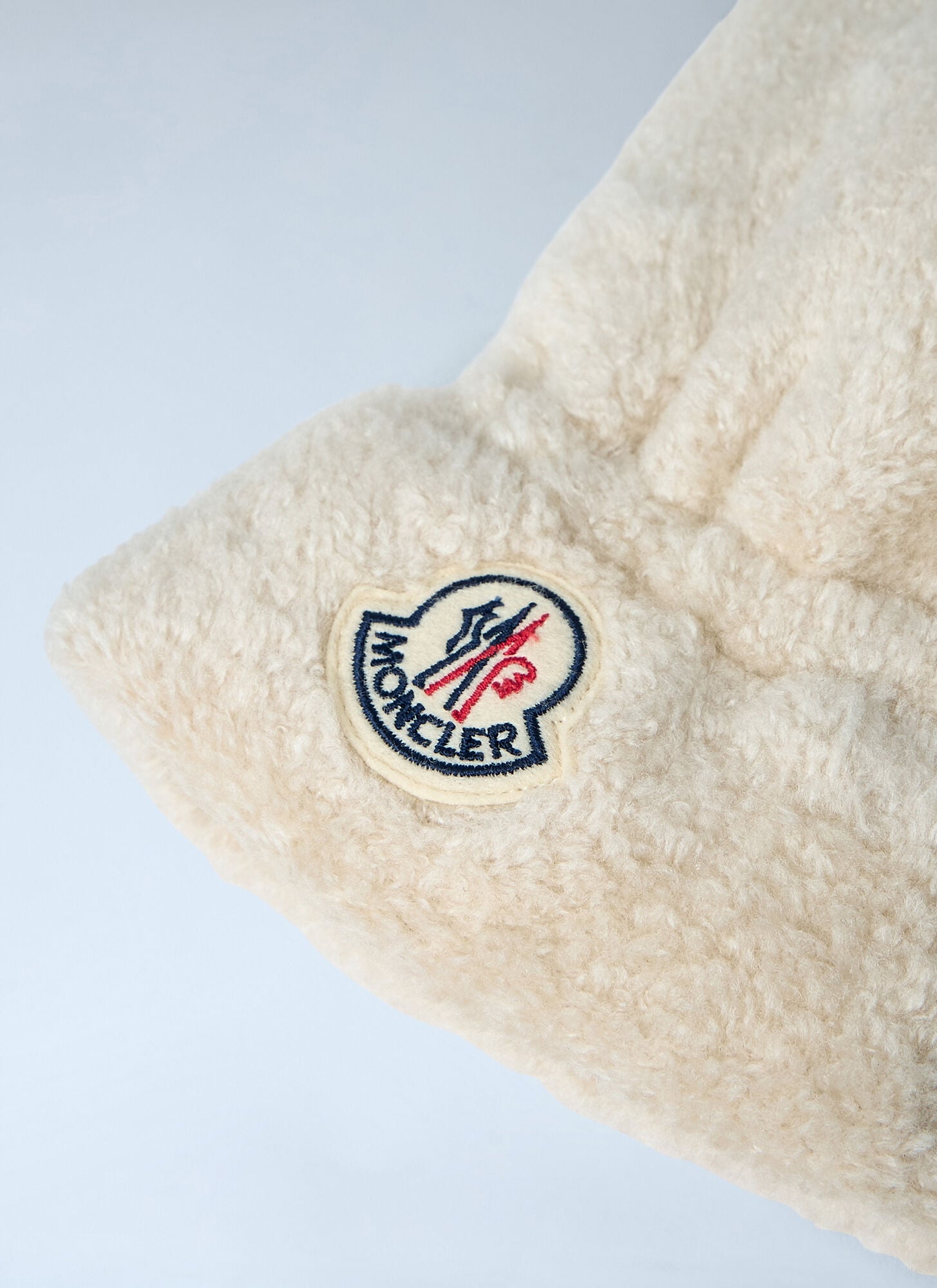  Moncler Moncler Logo Motif Mittens - Frau Handschuhe Cream L 