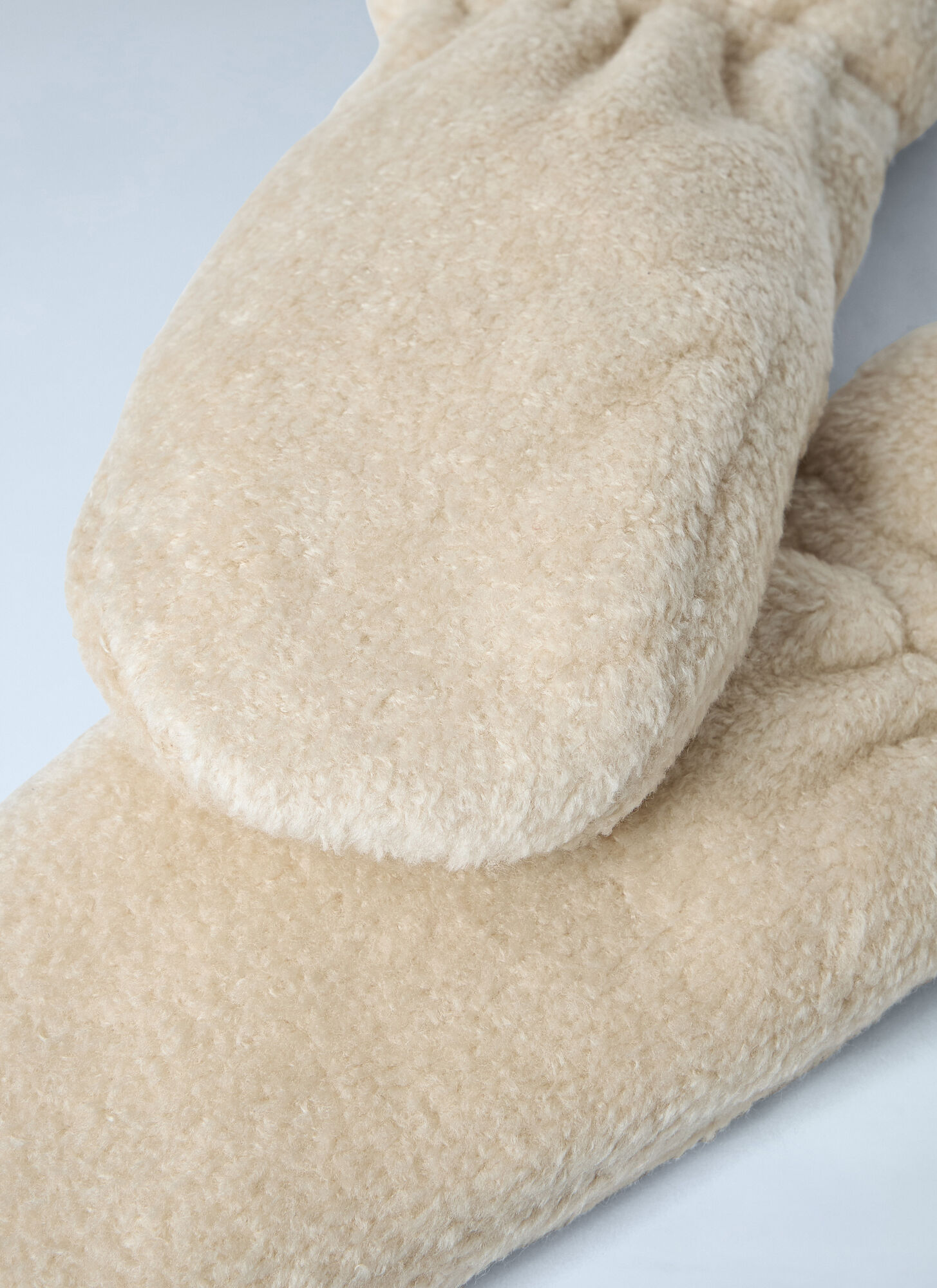  Moncler Moncler Logo Motif Mittens - Frau Handschuhe Cream L 