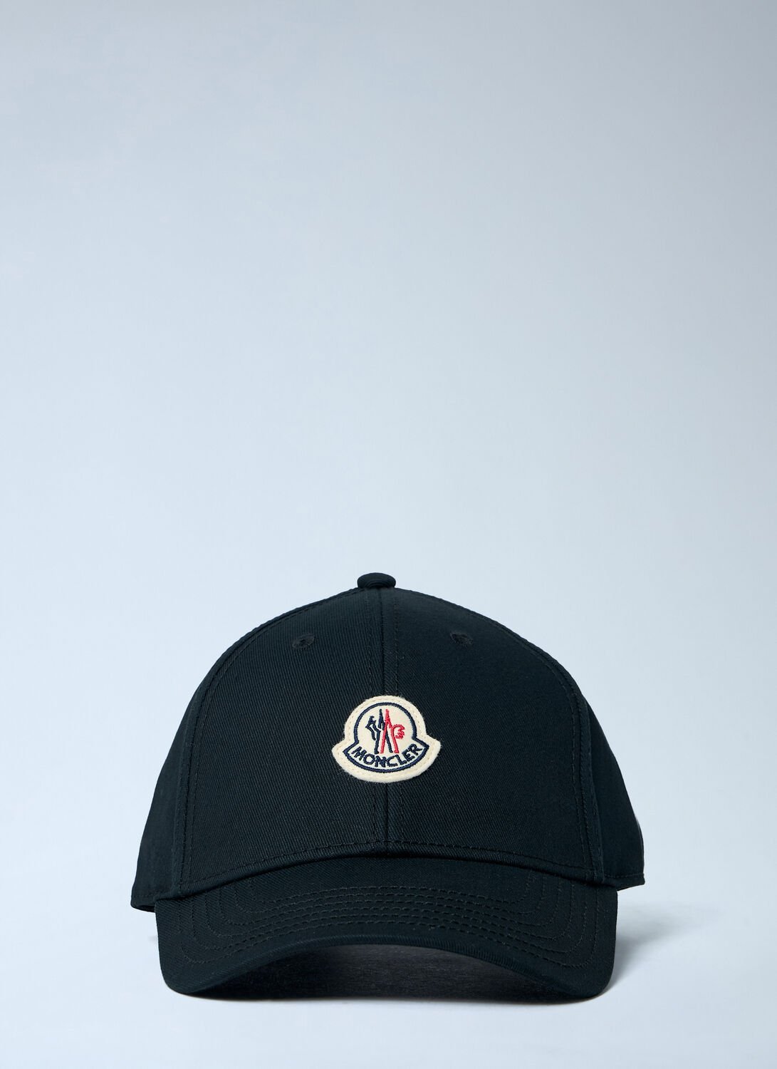 Moncler Logo Motif Baseball Cap In Black