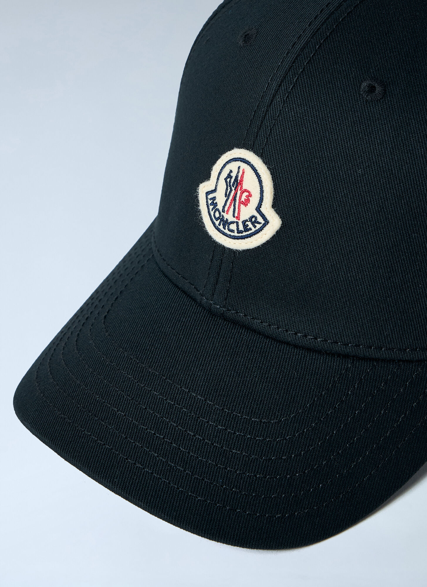  Moncler Moncler Logo Motif Baseball Cap - Frau Hats Black One Size 