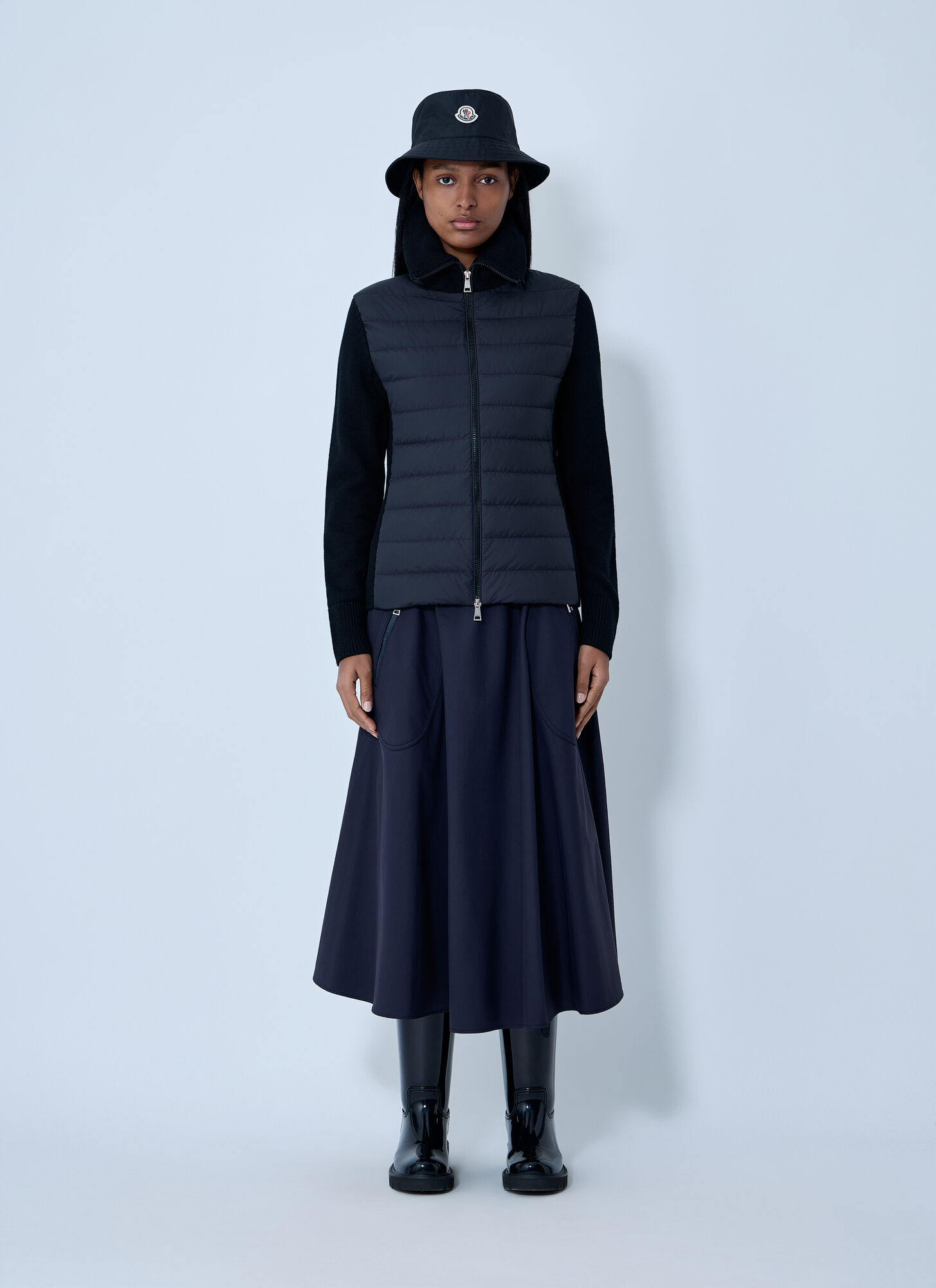  Moncler Moncler Quilted Cardigan - Frau Jacken Black Xs 