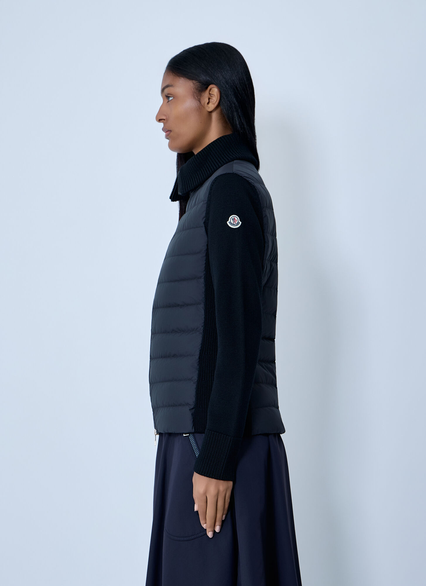  Moncler Moncler Quilted Cardigan - Frau Jacken Black Xs 