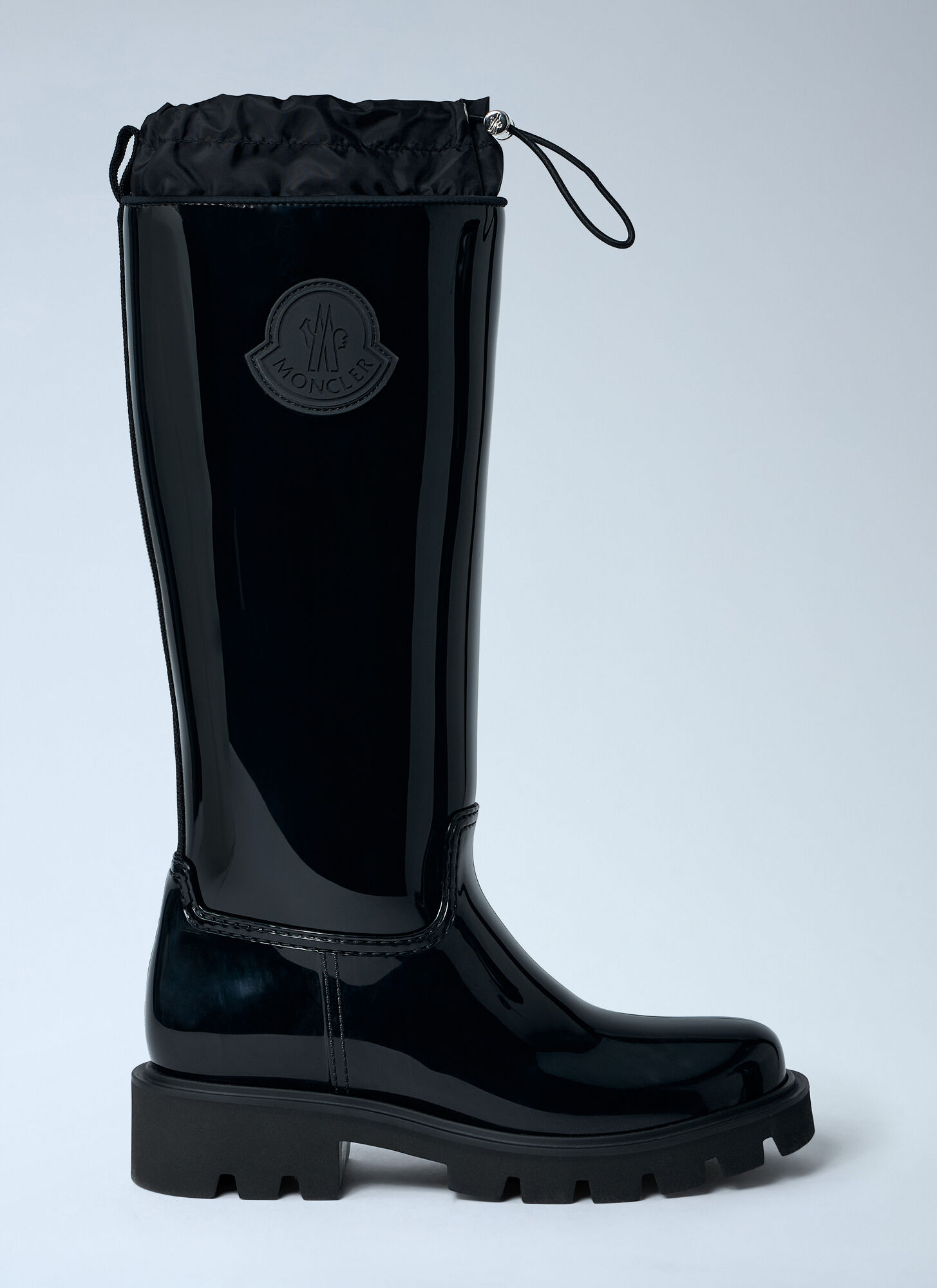Moncler Women's Black Kickstream Rain Boots - Woman Boots Eu - 37