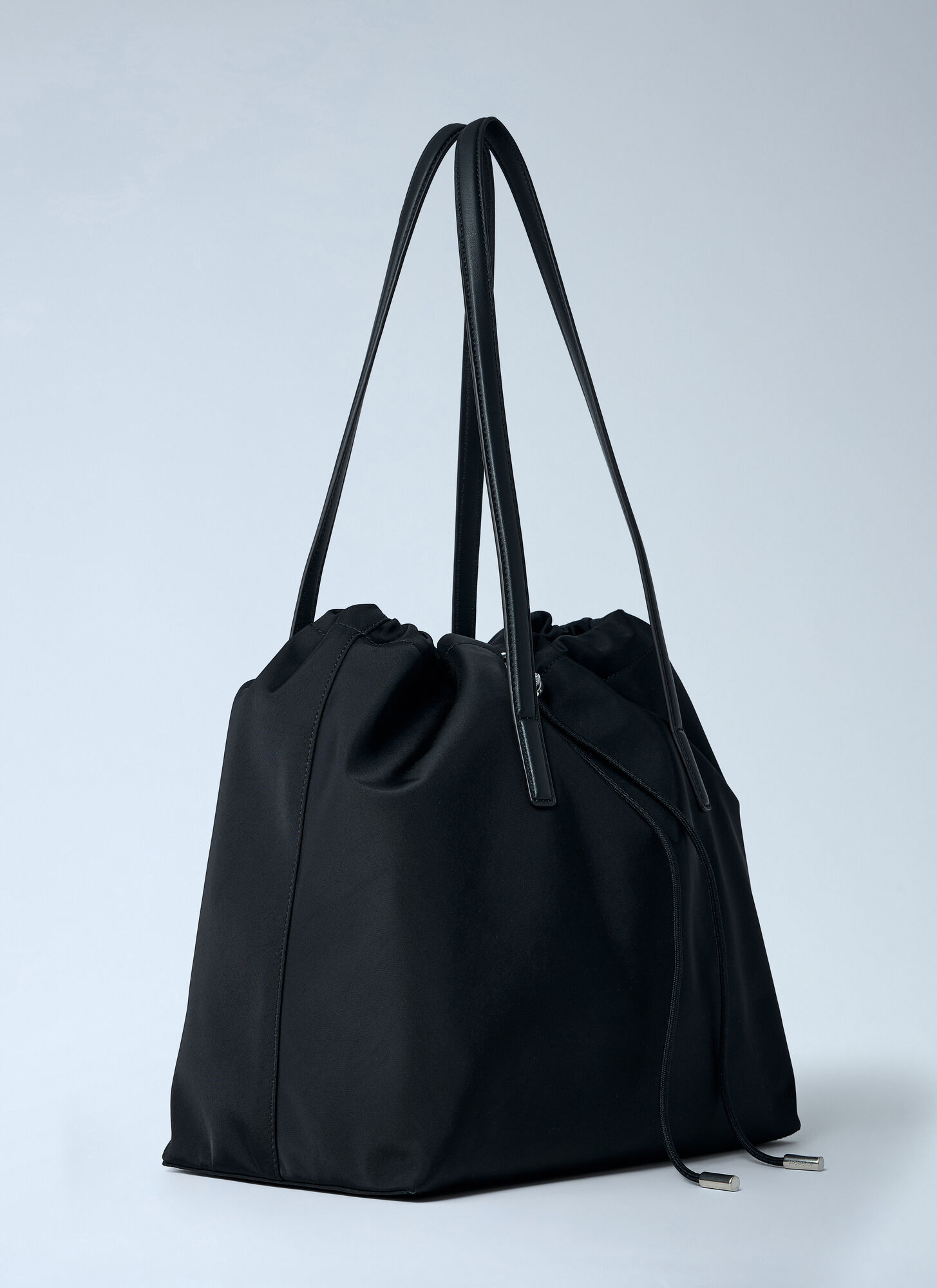 Moncler Moncler New Trick Drawstring Tote Bag - Frau Shopper Black One Size 