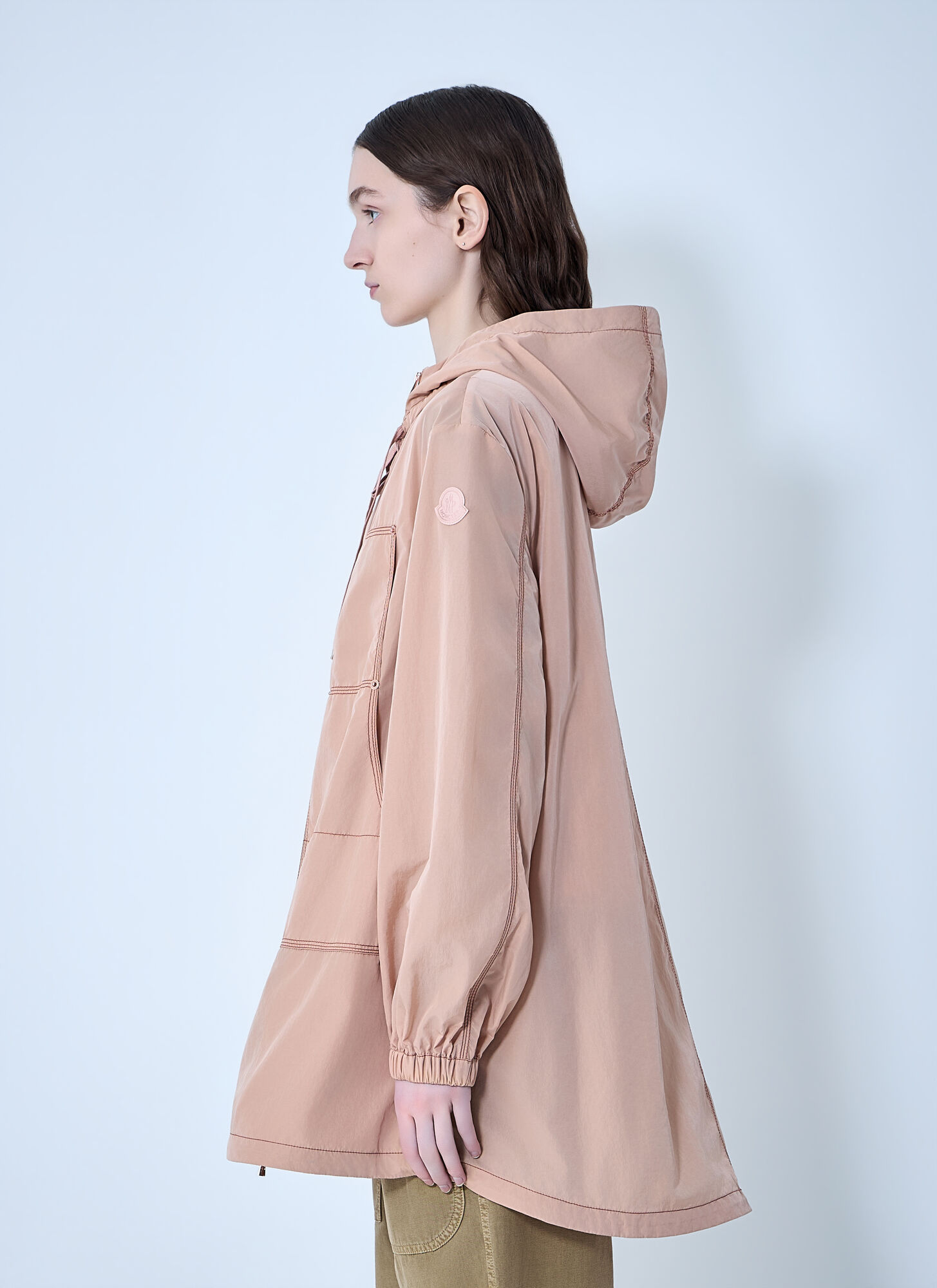  Moncler Moncler Hooded Zip Jacket - Frau Jacken Pink 00 