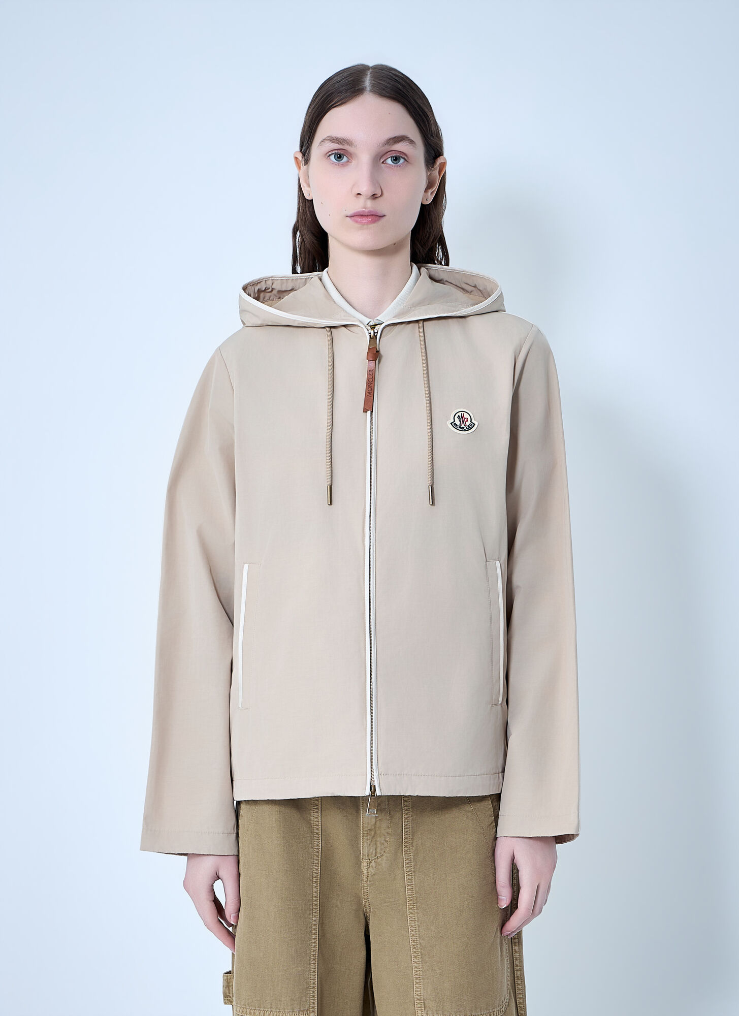 Moncler Women's Beige Sarracenia Jacket - Woman Jackets 00