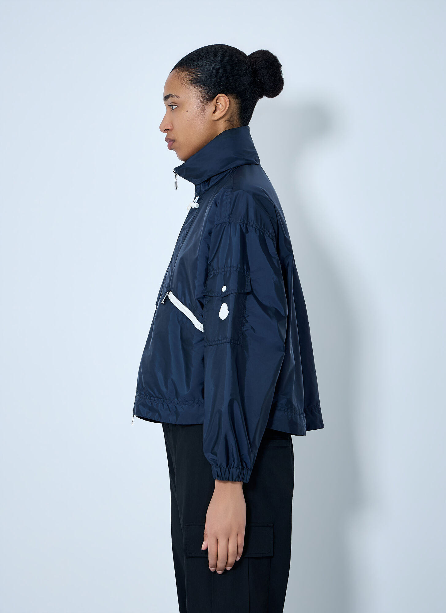  Moncler Moncler Marmacy Hooded Rain Jacket - Frau Jacken Navy 2 