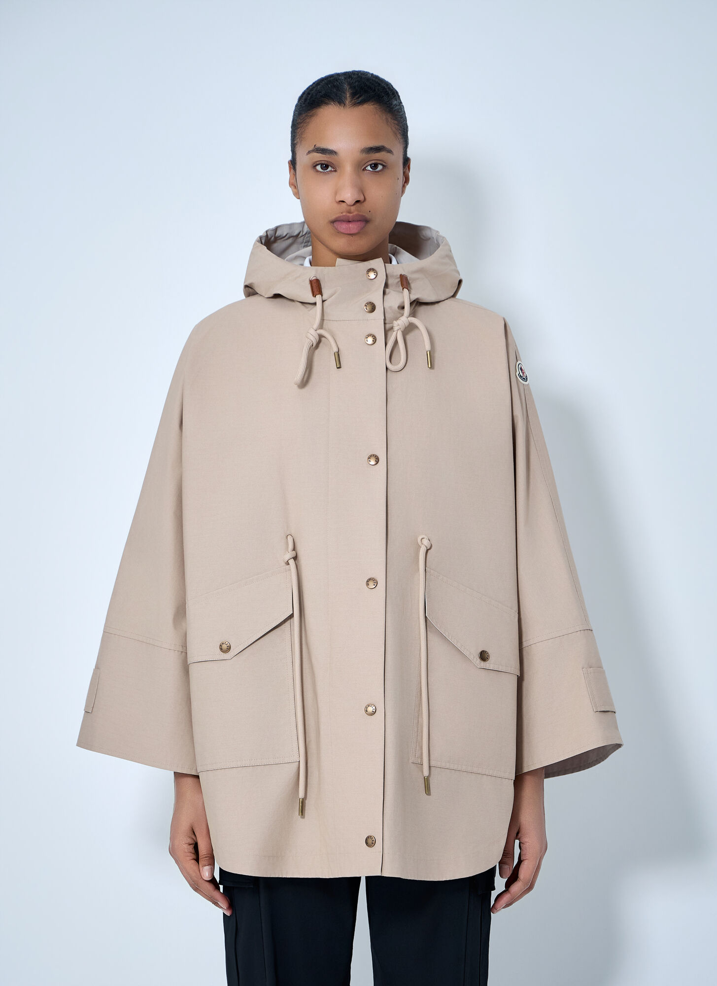 Moncler Women's Beige Brunnera Long Parka - Woman Jackets One Size