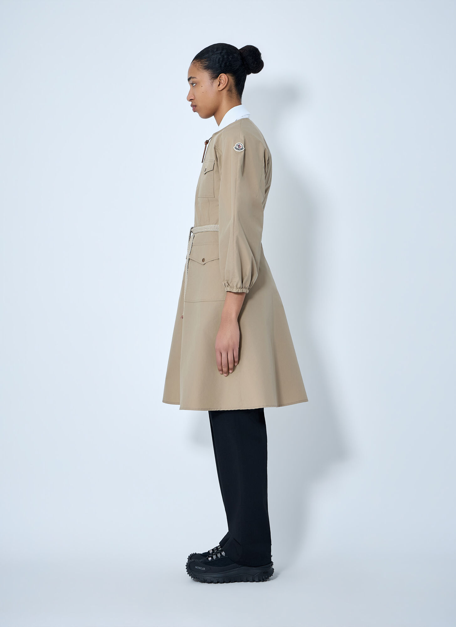  Moncler Moncler Belted Utility Jacket - Frau Jacken Beige It - 44 