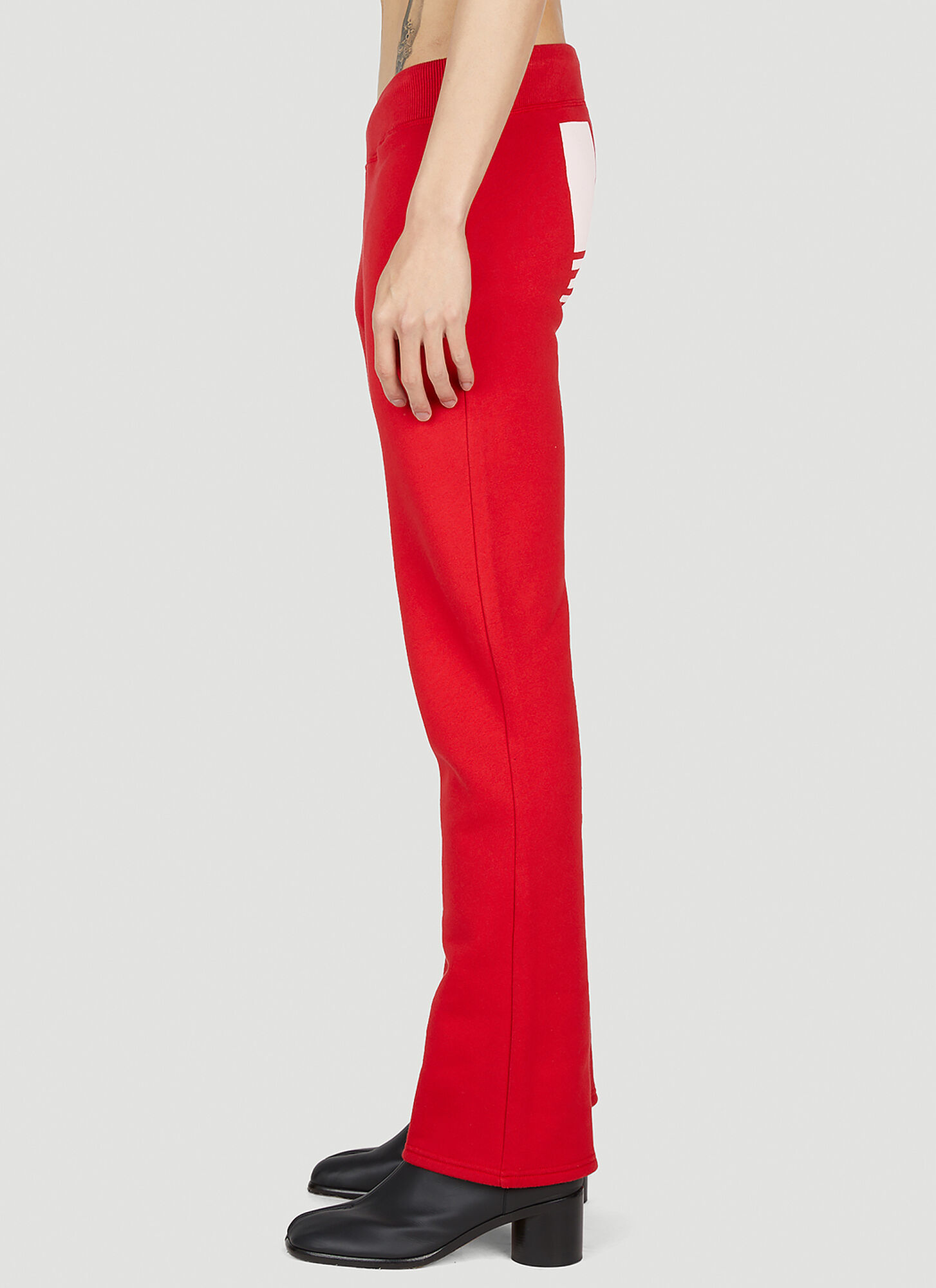  Mowalola Mowalola Logo Print Track Pants -  Trainingshosen Red S 