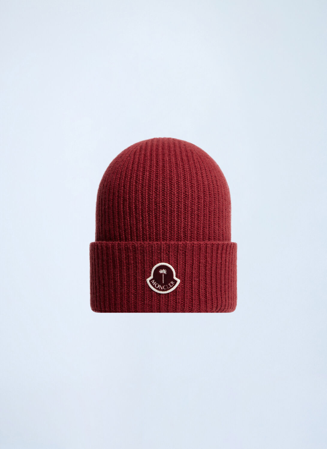 Moncler Genius Moncler X Palm Angels Wool Beanie In Red