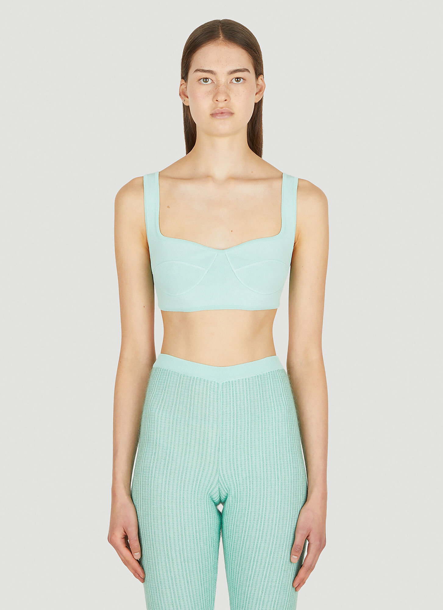 Marco Rambaldi Ribbed Knit Top - Woman Tops Green Xs - Immagine 1