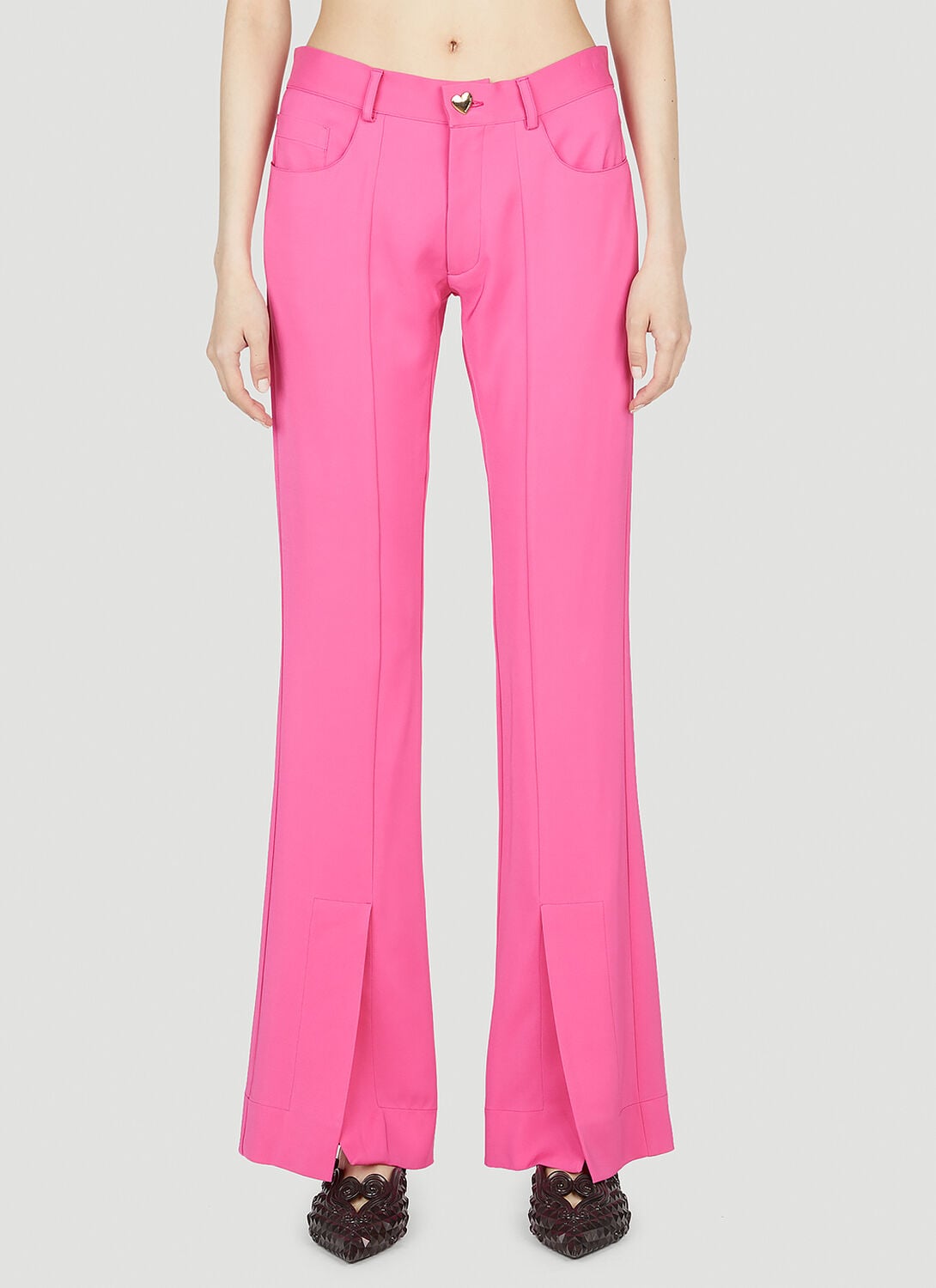 Marco Rambaldi Split Cuff Pants - Woman Pants Pink Xs