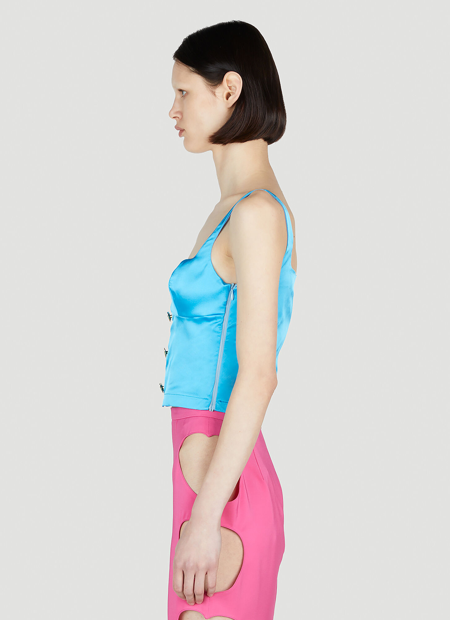 Marco Rambaldi Marco Rambaldi Heart Top - Woman Tops Blue M 