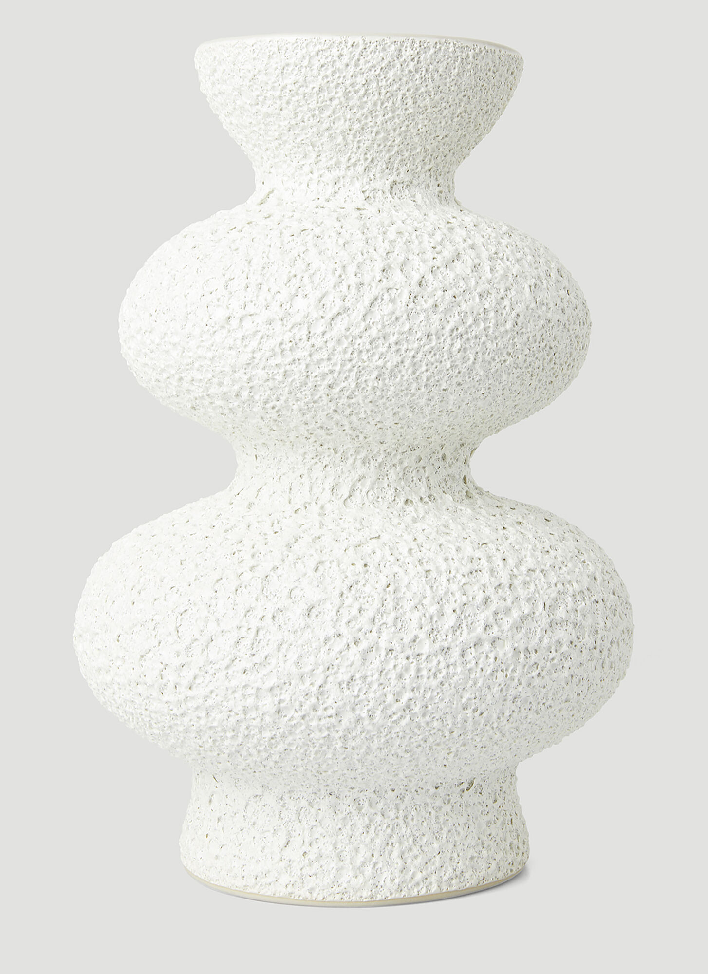 Marloe Marloe Unisex White Ellery Textured Vase - Ceramics One Size