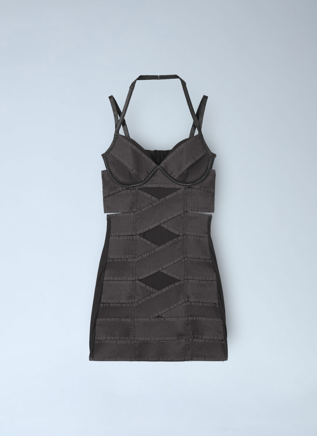 Miss Sixty x KNWLS Halter Neck Dress – Woman Dresses Brown S