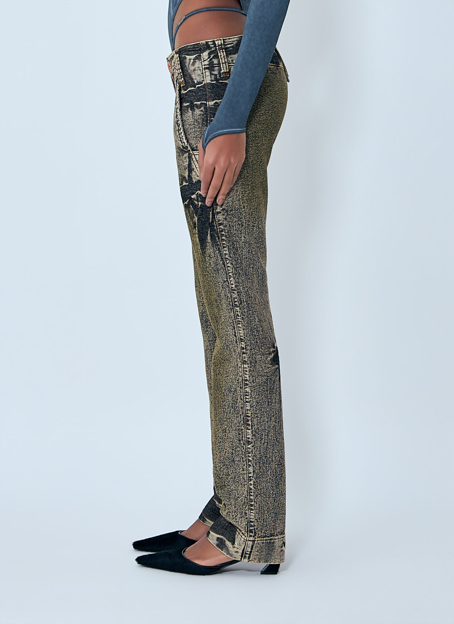  Miss Sixty X Knwls Miss Sixty X Knwls Tie-dye Jeans - Frau Jeans Green M 
