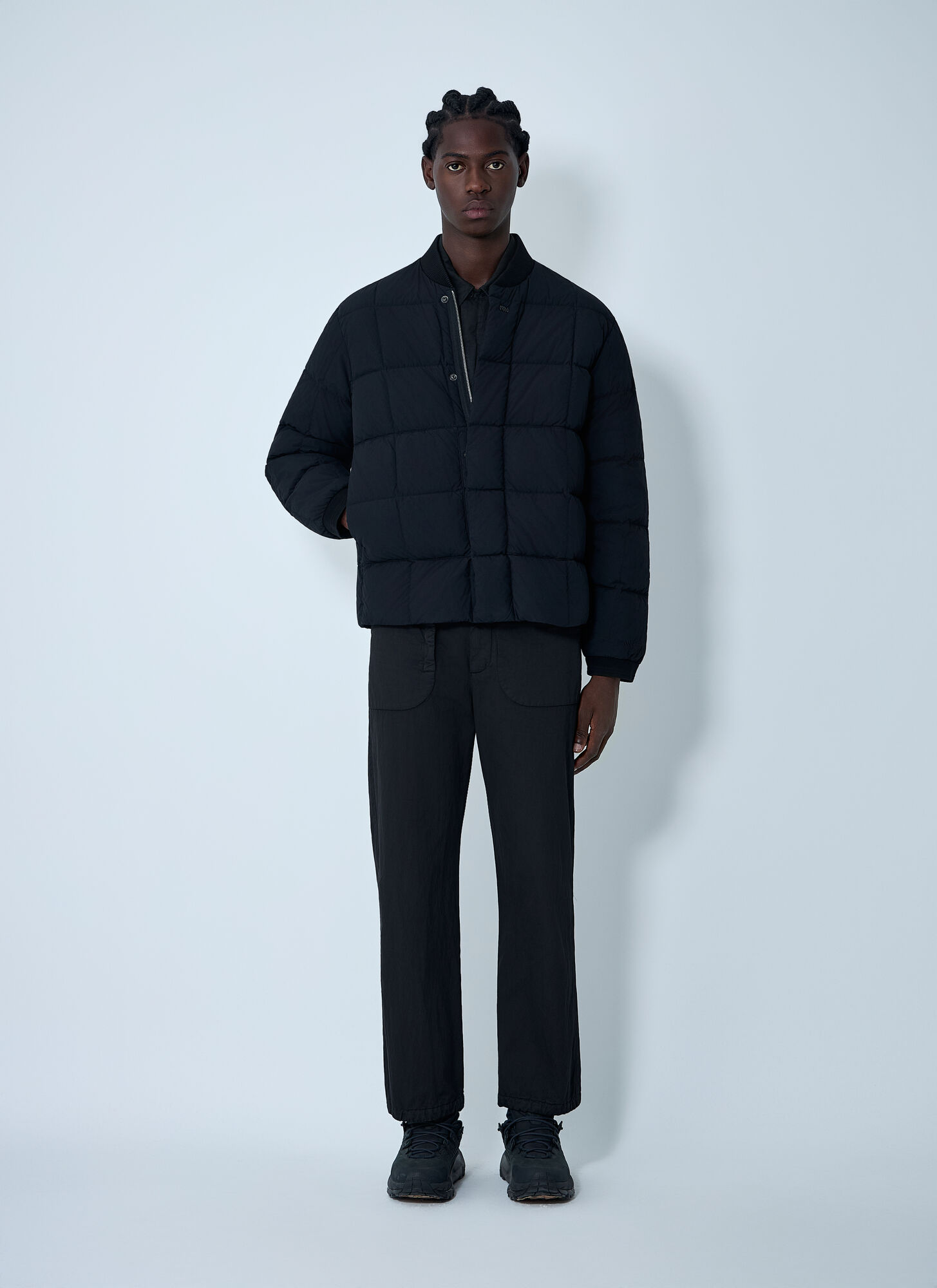  Massimo Osti Studio Massimo Osti Studio Silk-hand Nylon Jacket - Mann Jacken Black Xl 