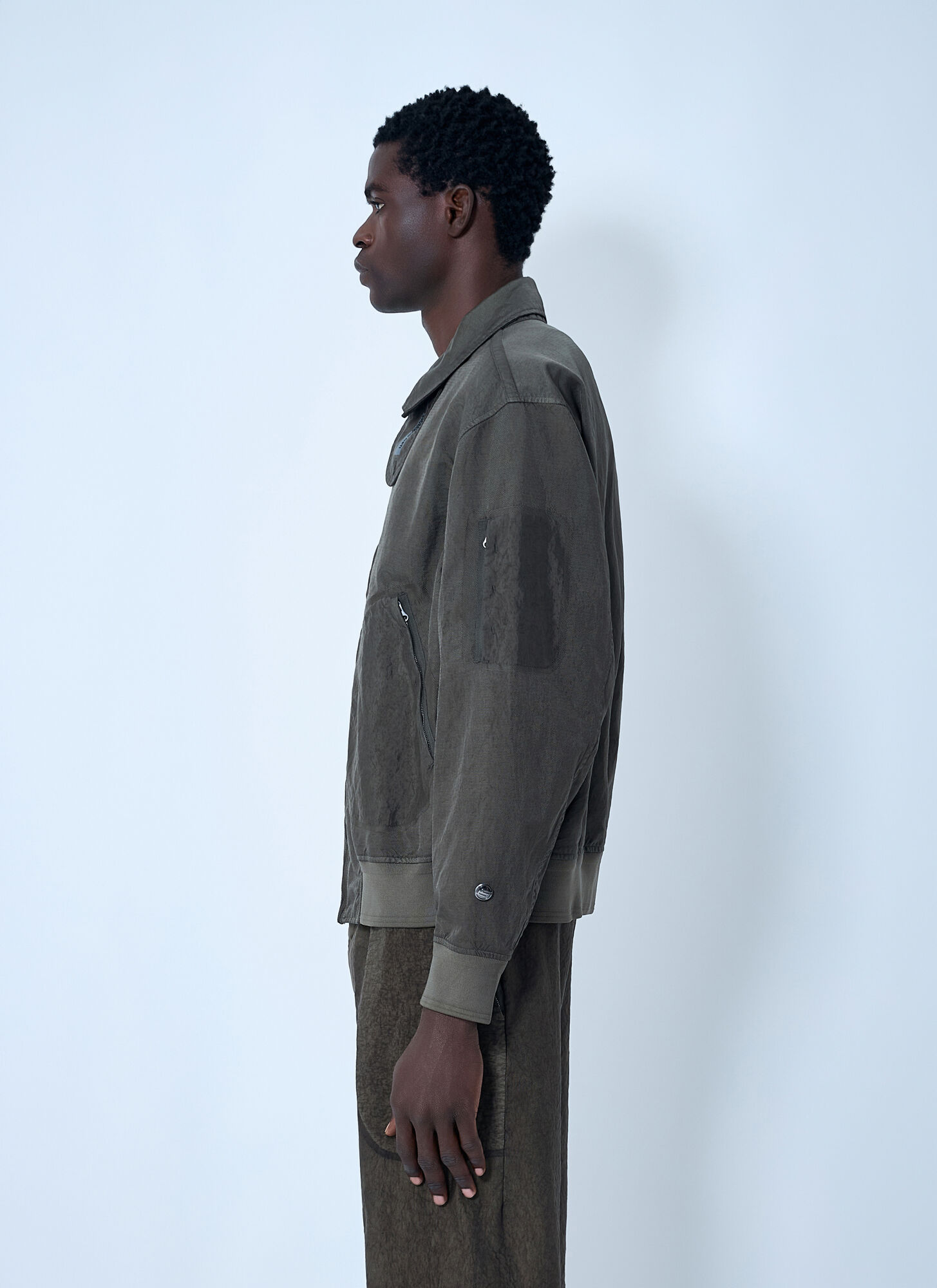  Massimo Osti Studio Massimo Osti Studio Garmet-dyed Bomber Jacket - Mann Jacken Olive M 