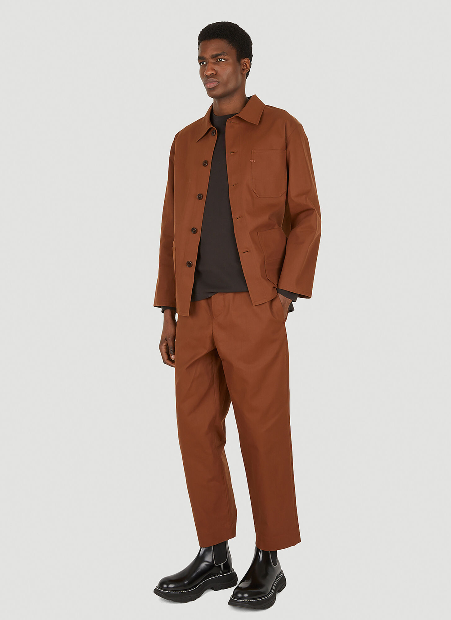  Meta Campania Collective Meta Campania Collective Bill Workwear Jacket - Mann Jacken Brown L 
