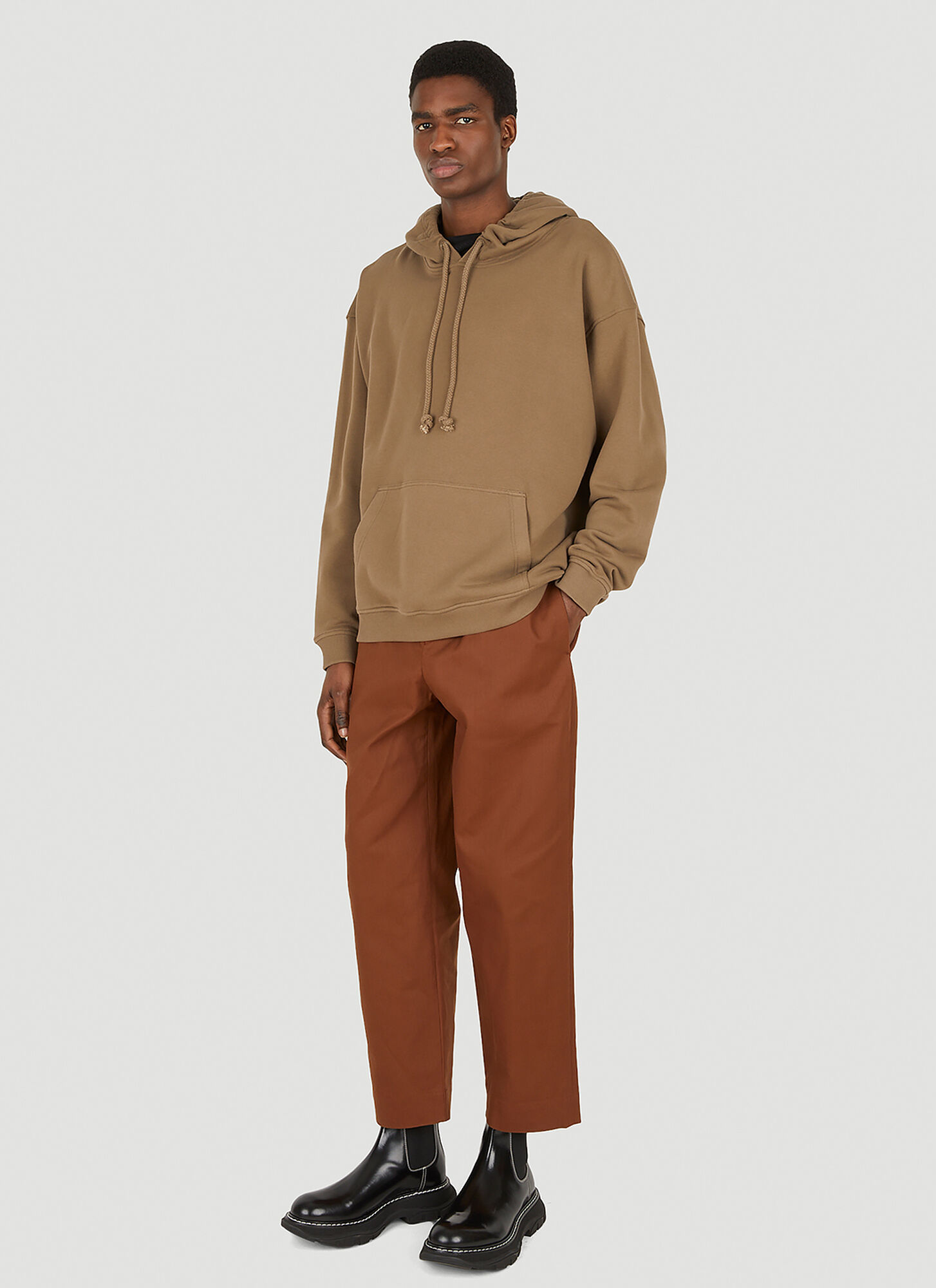  Meta Campania Collective Meta Campania Collective Joseph Hooded Sweatshirt - Mann Sweatshirts Beige L 