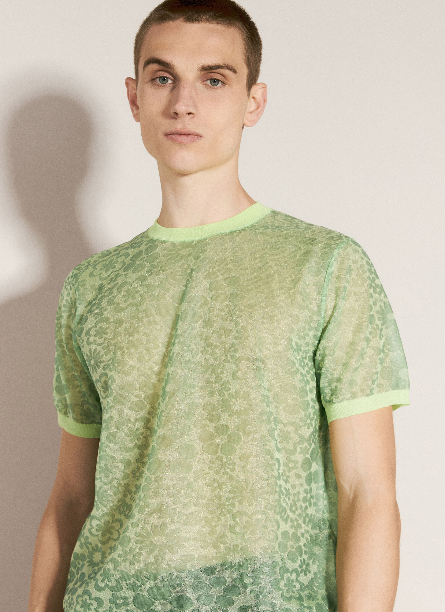 Shop Martine Rose Granny T-shirt In Green