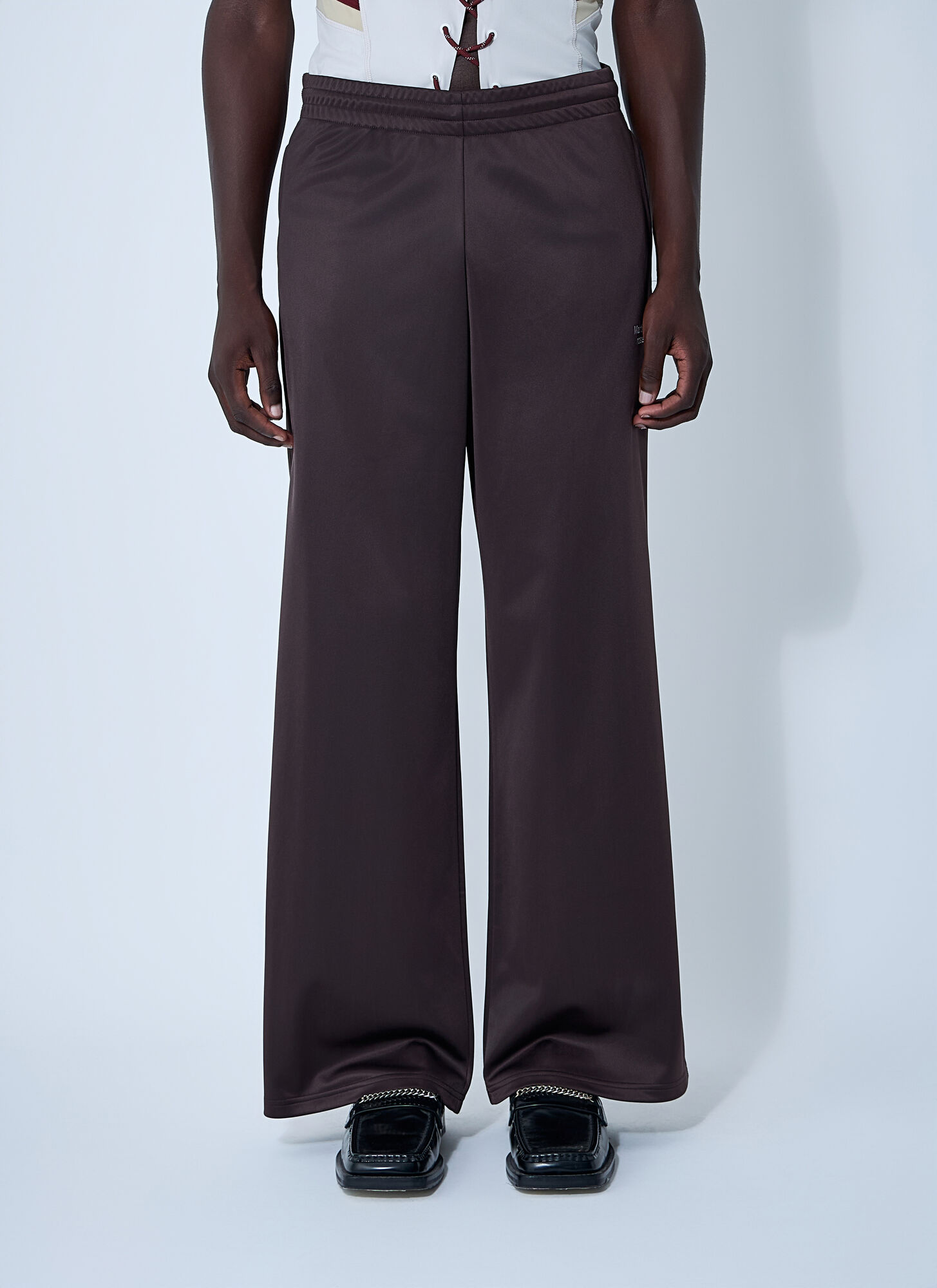 Martine Rose Men Logo Motif Track Pants In Brown