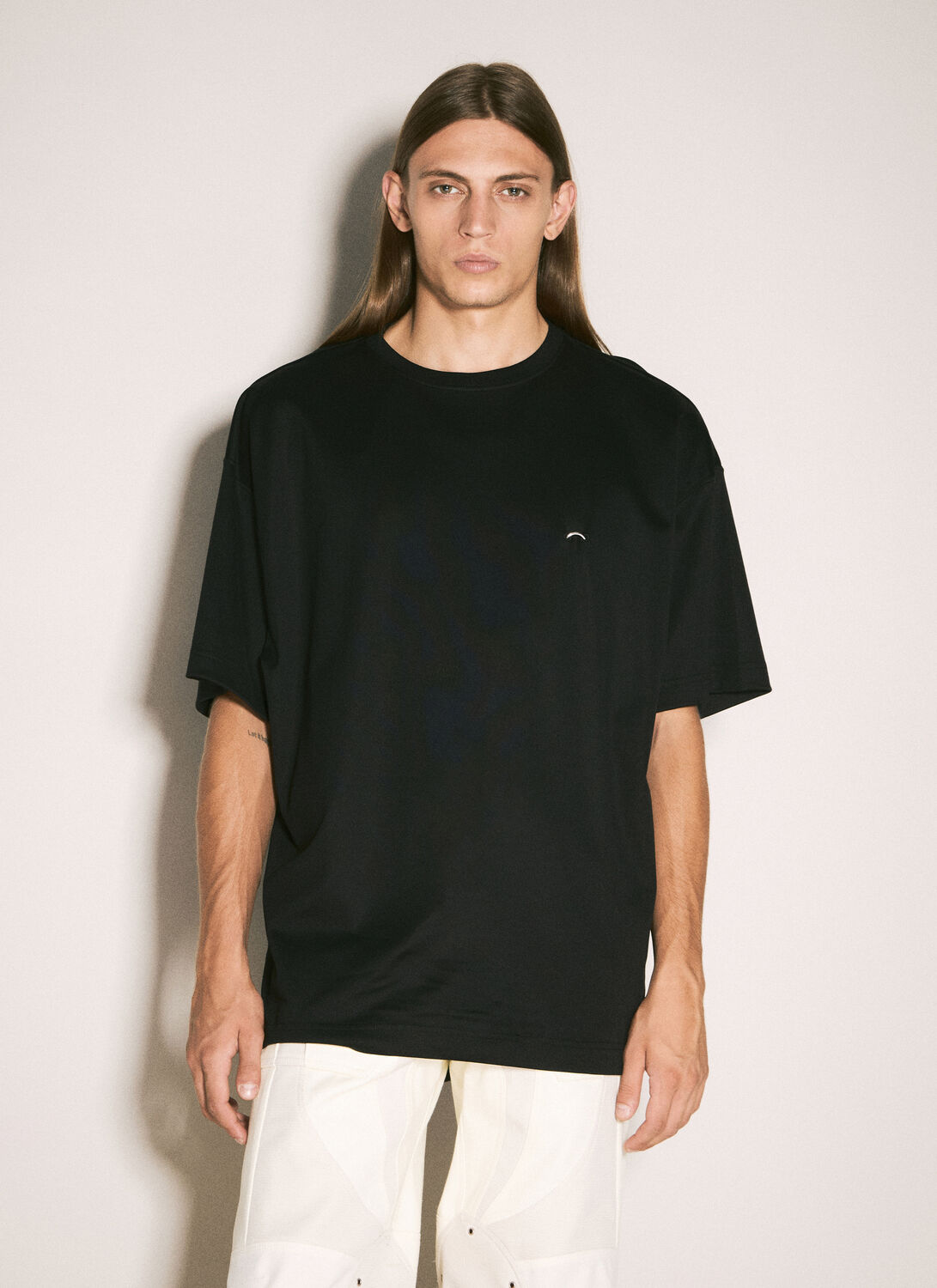 Mugler 'oversized T-shirt In Black