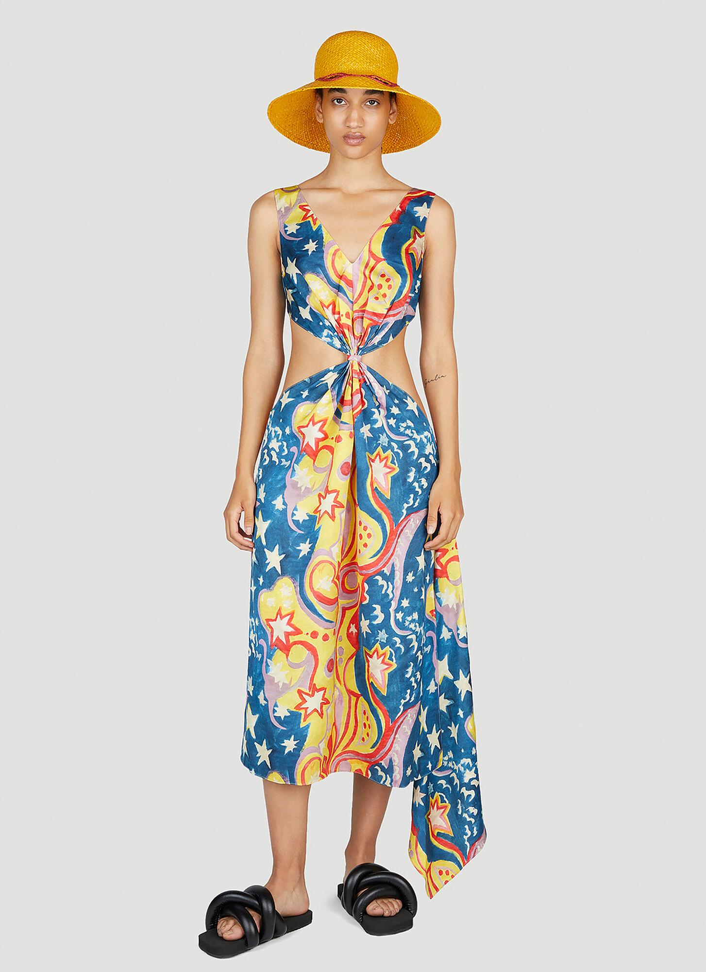  Marni X No Vacancy Marni X No Vacancy Galactic Paradise Midi Dress - Frau Kleider Multicolour It - 38 