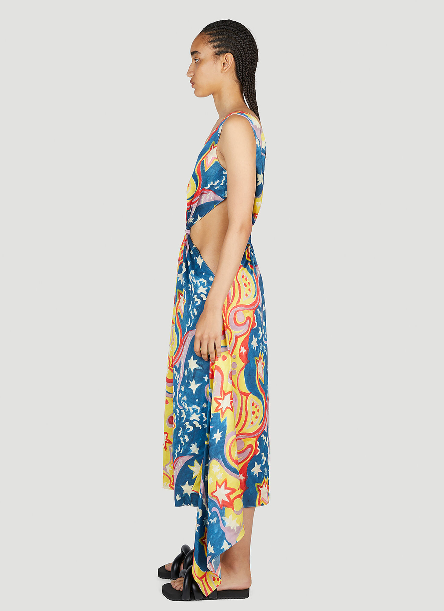  Marni X No Vacancy Marni X No Vacancy Galactic Paradise Midi Dress - Frau Kleider Multicolour It - 38 