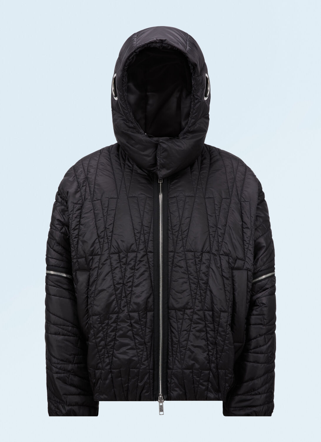 Moncler X Willow Smith Haissa Black Padded Down Jacket In Black