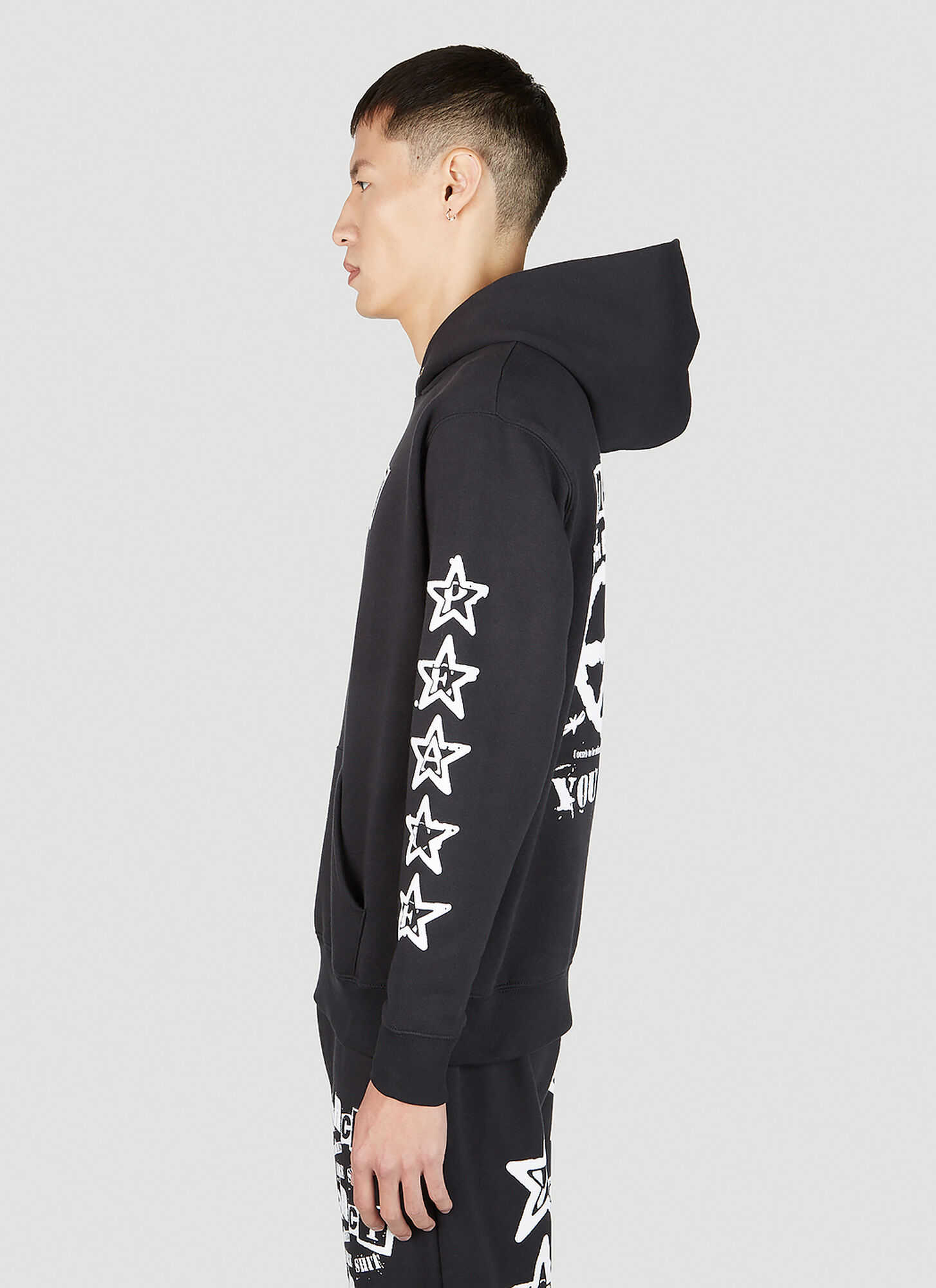  Nancy Nancy World Peace Hooded Sweatshirt - Mann Sweatshirts Black L 