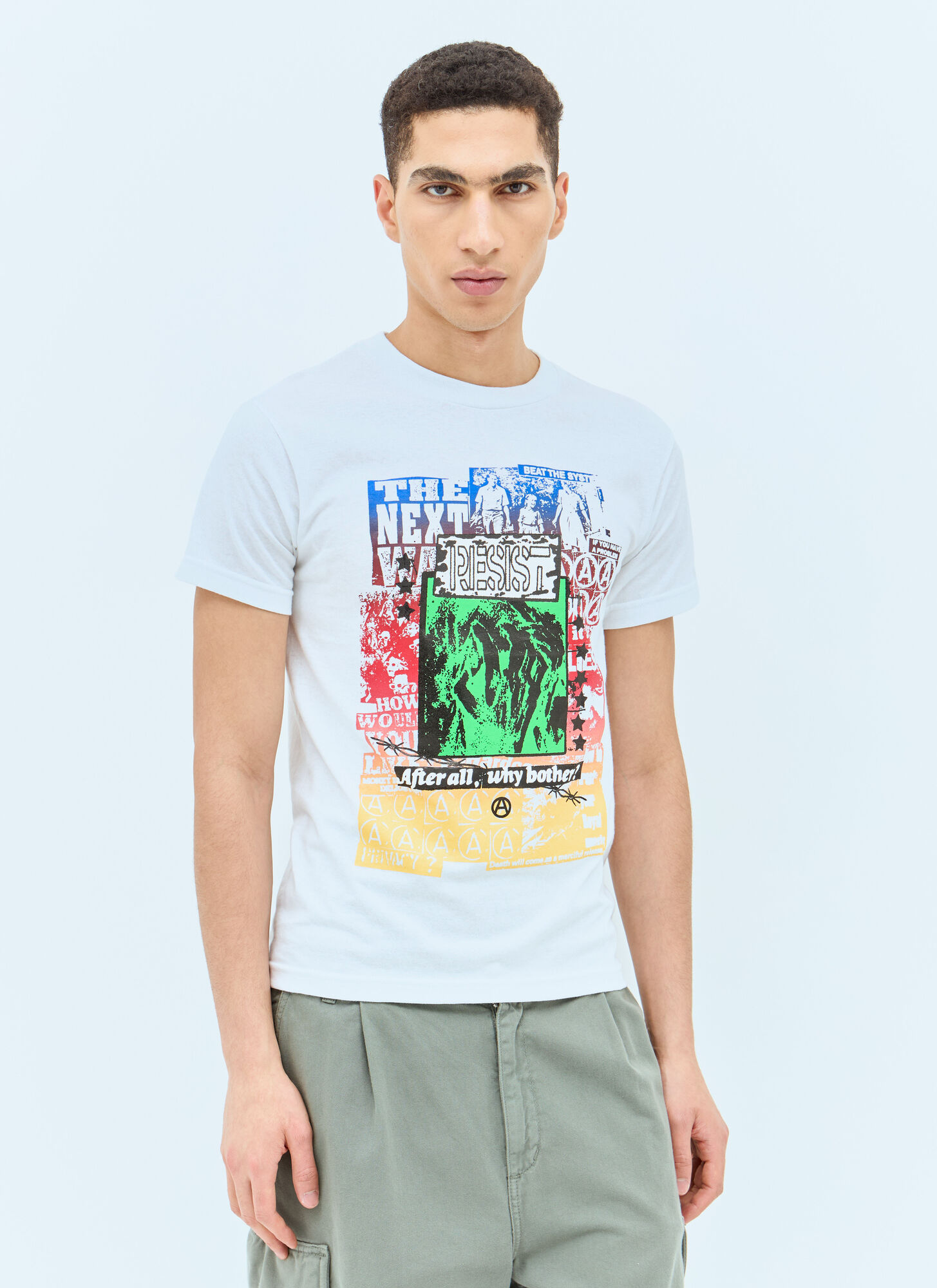 Nancy Lies T-shirt In White