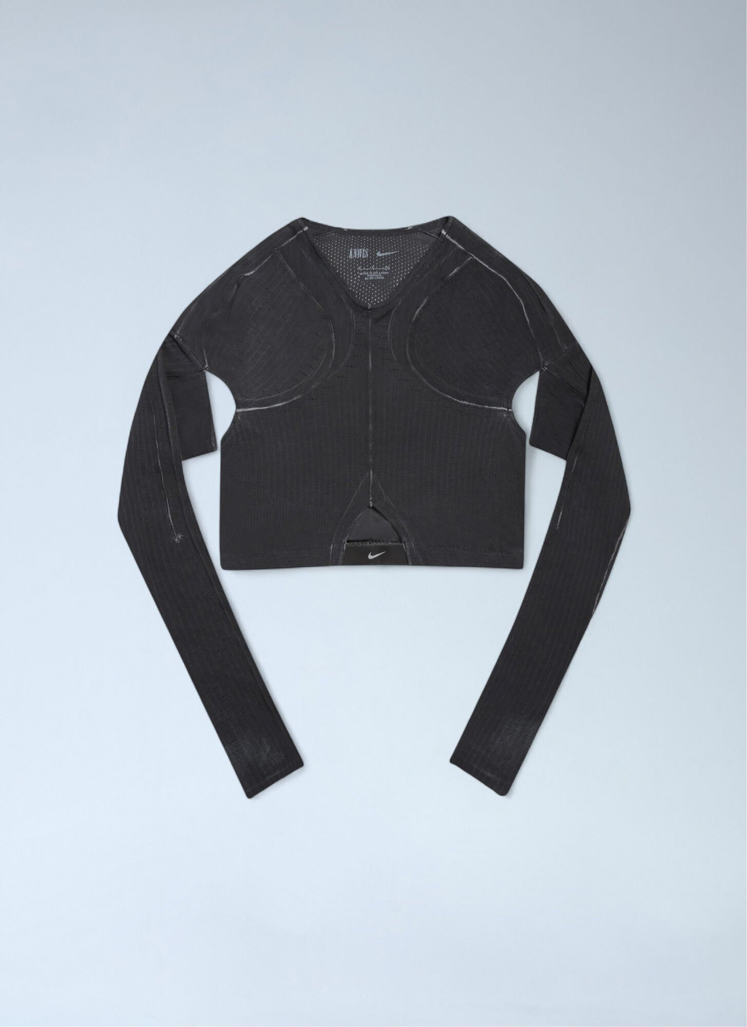 Nike Ghost Knit Top In Black