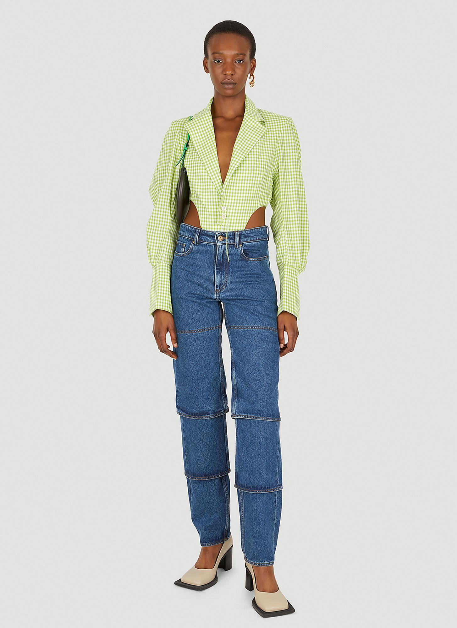  Ninamounah Ninamounah Bacteria Bodysuit - Frau Tops Green M 