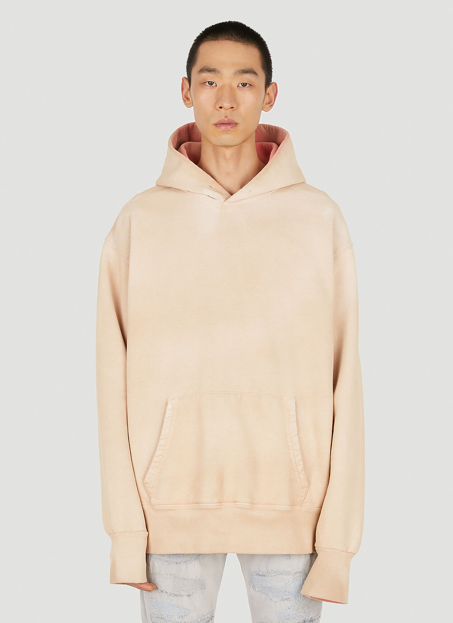 Notsonormal Beige Last Night's Hooded Sweatshirt - Sweatshirts M - Immagine 1