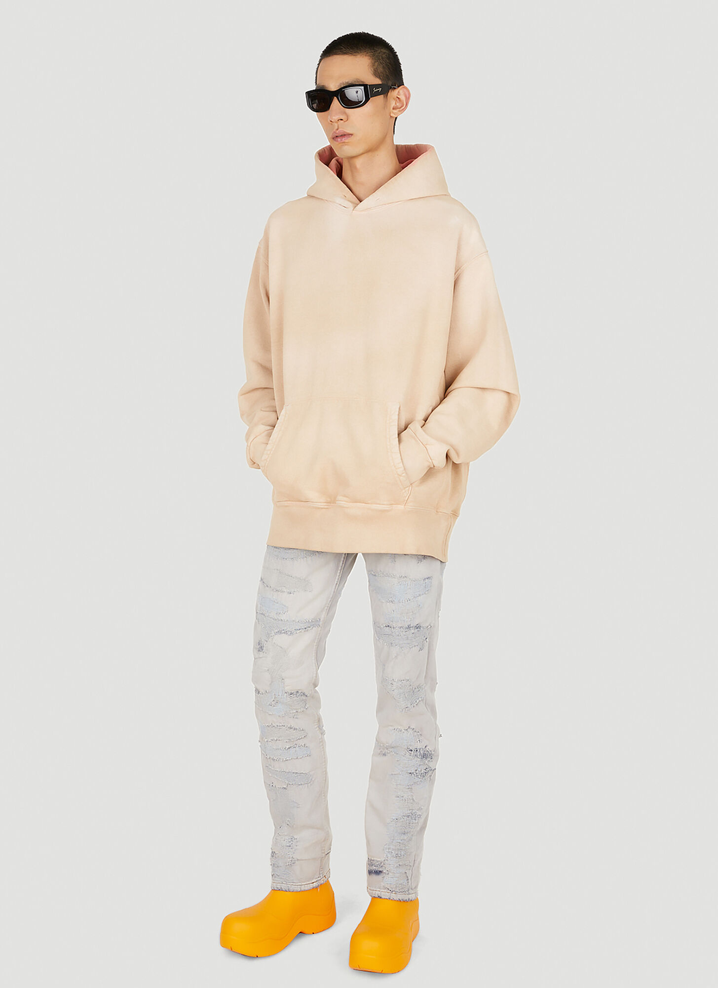  Notsonormal Notsonormal Last Night's Hooded Sweatshirt -  Sweatshirts Beige S 